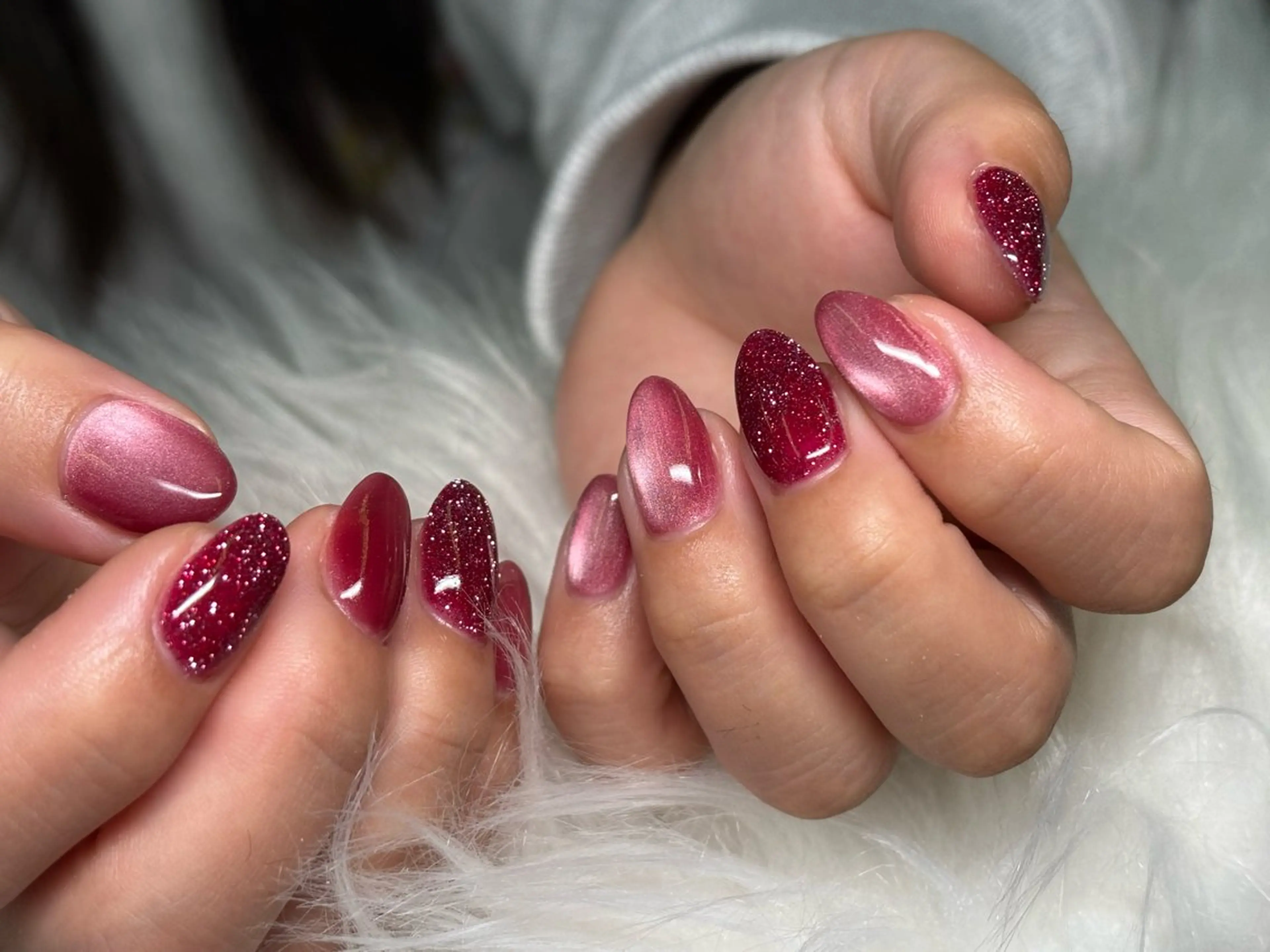 ネイル フラッシュネイル マグネットネイル nail salon Olu所属・olu sakakuraのネイルデザイン