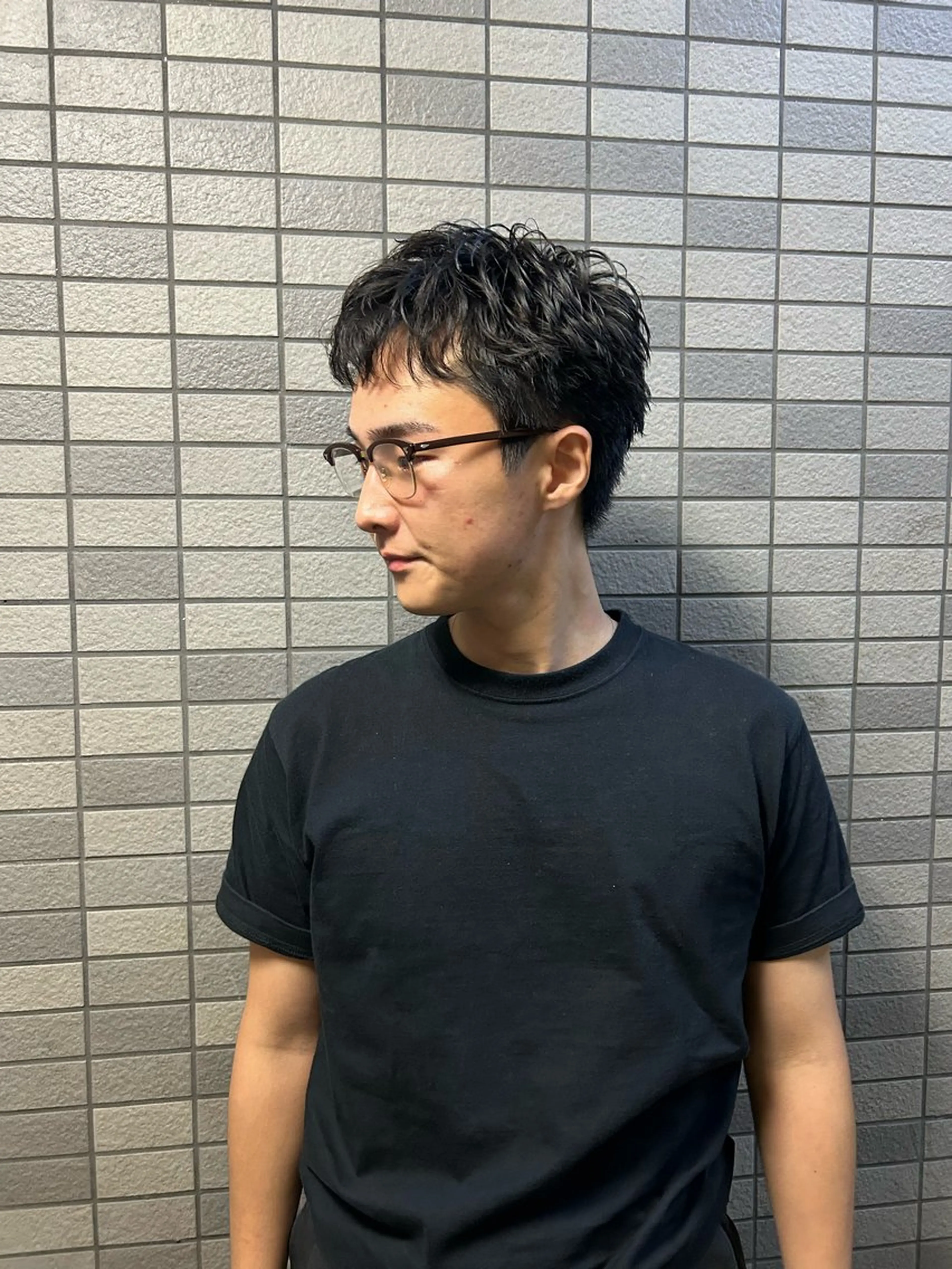 ショート パーマ メンズ メンズブリーチ メンズハイライト メンズインナーカラー メンズパーマ プードルパーマ カット パーマ トリートメント charme所属・💈メンズカット ✂︎伊藤大輝💈のヘアスタイル