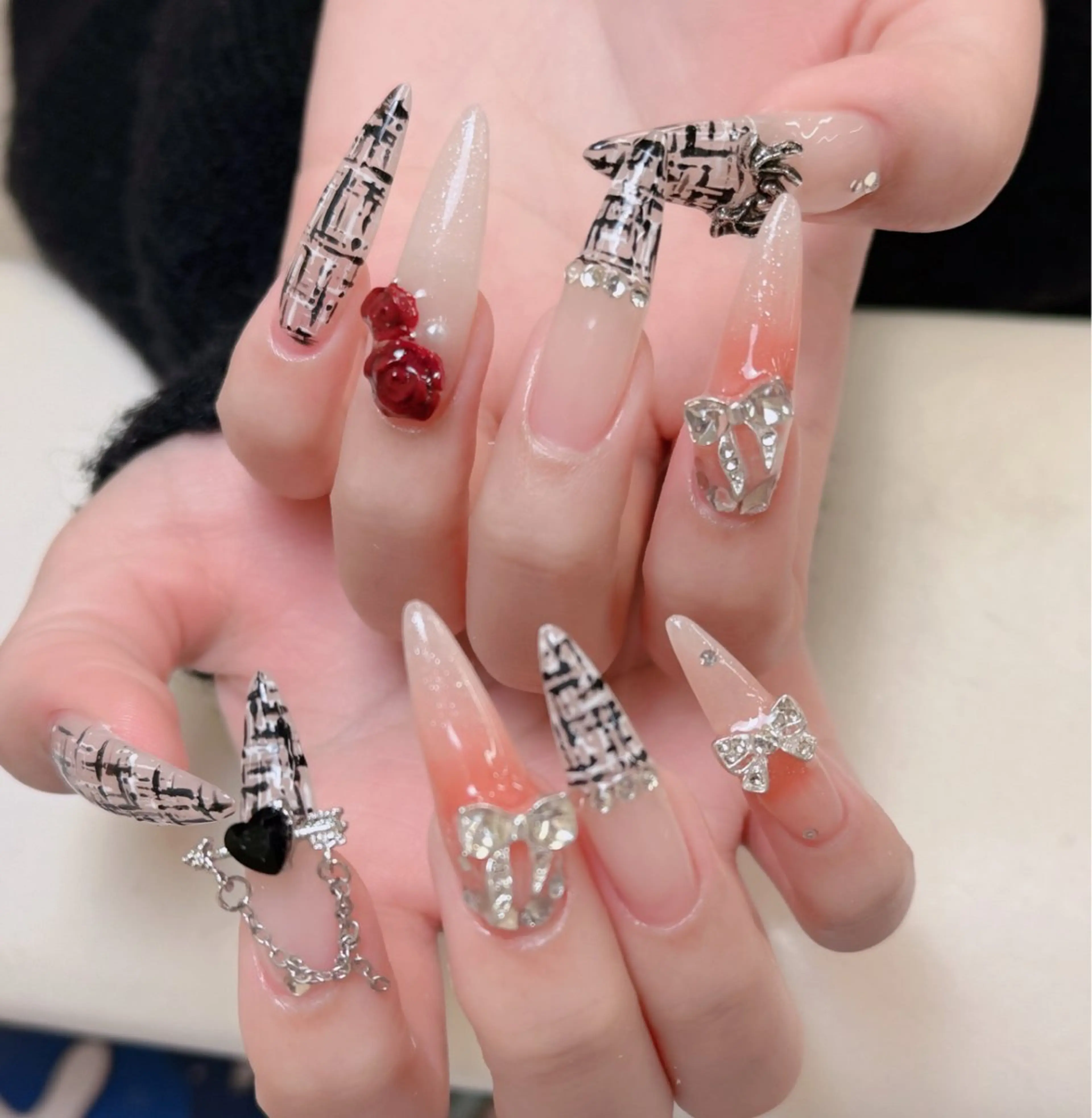 ネイル アートネイル 成人式 ジェルネイル ニュアンスネイル 夏ネイル ハンドネイル neco H.babynailのネイルデザイン