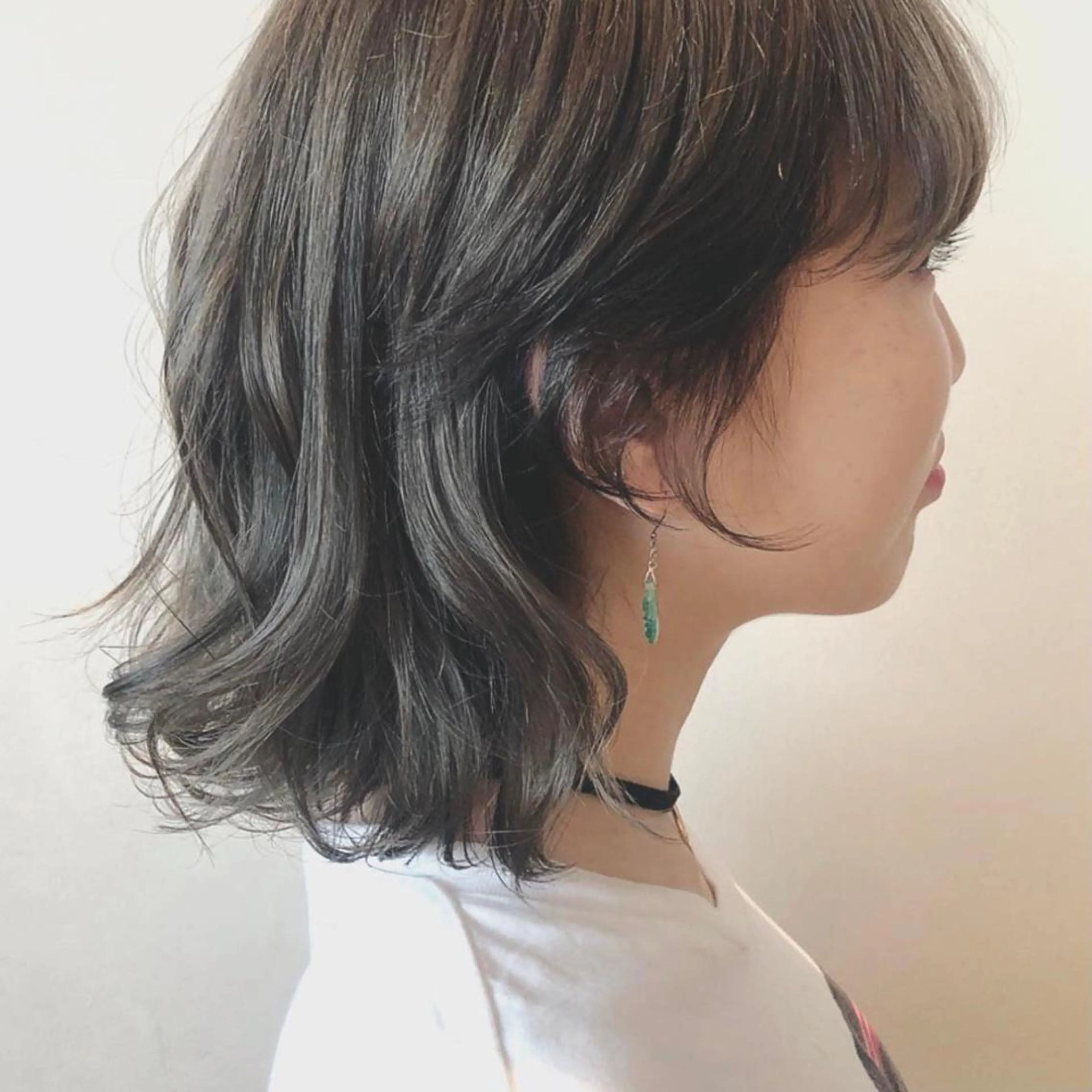 ミディアム カラー ヘアアレンジ maoブリーチ無し 似合わせカラーのヘアスタイル