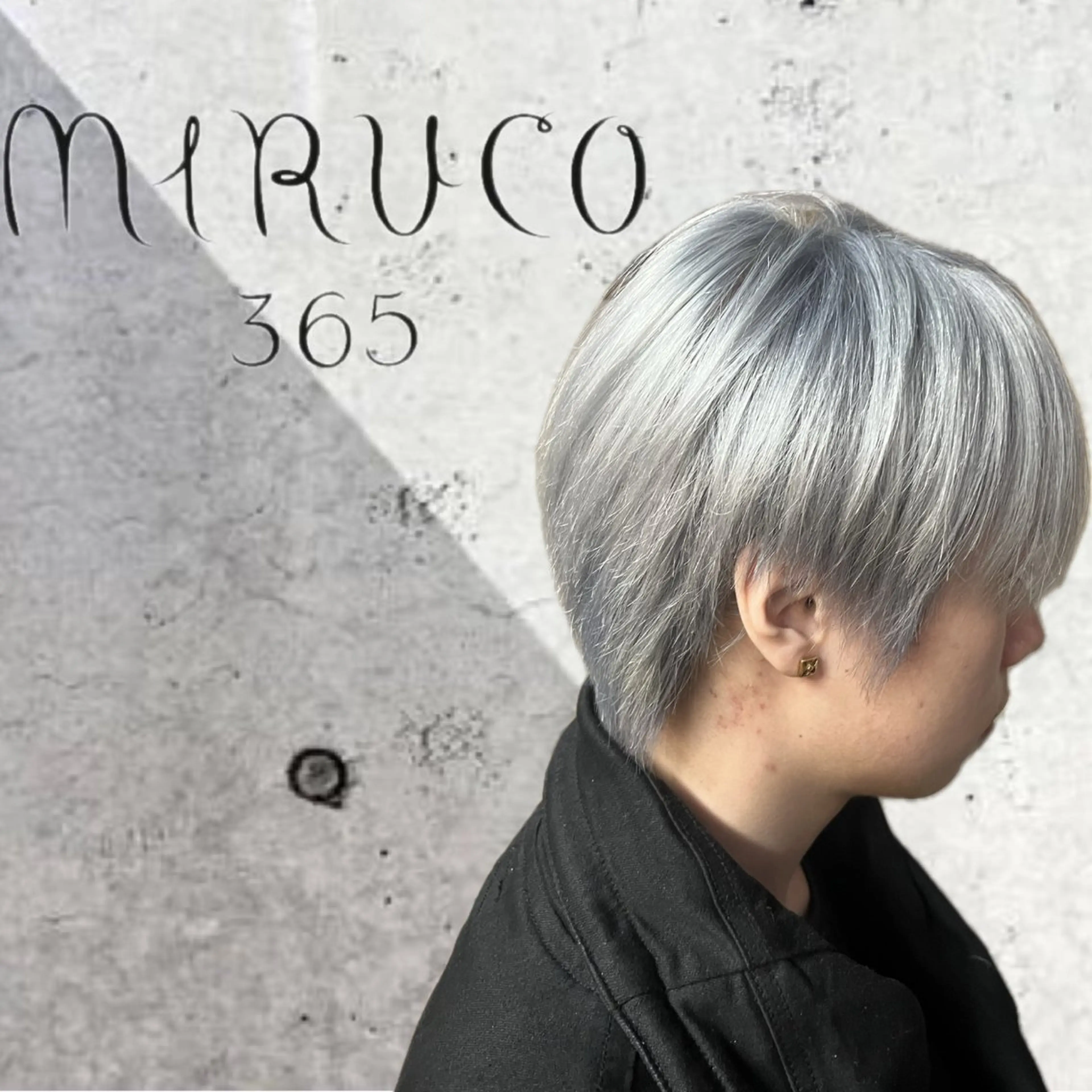 ショート カラー メンズ MIRUCO by KURAKU所属・⭐️ハイトーンカラー ⭐️メンズパーマ達成のヘアスタイル