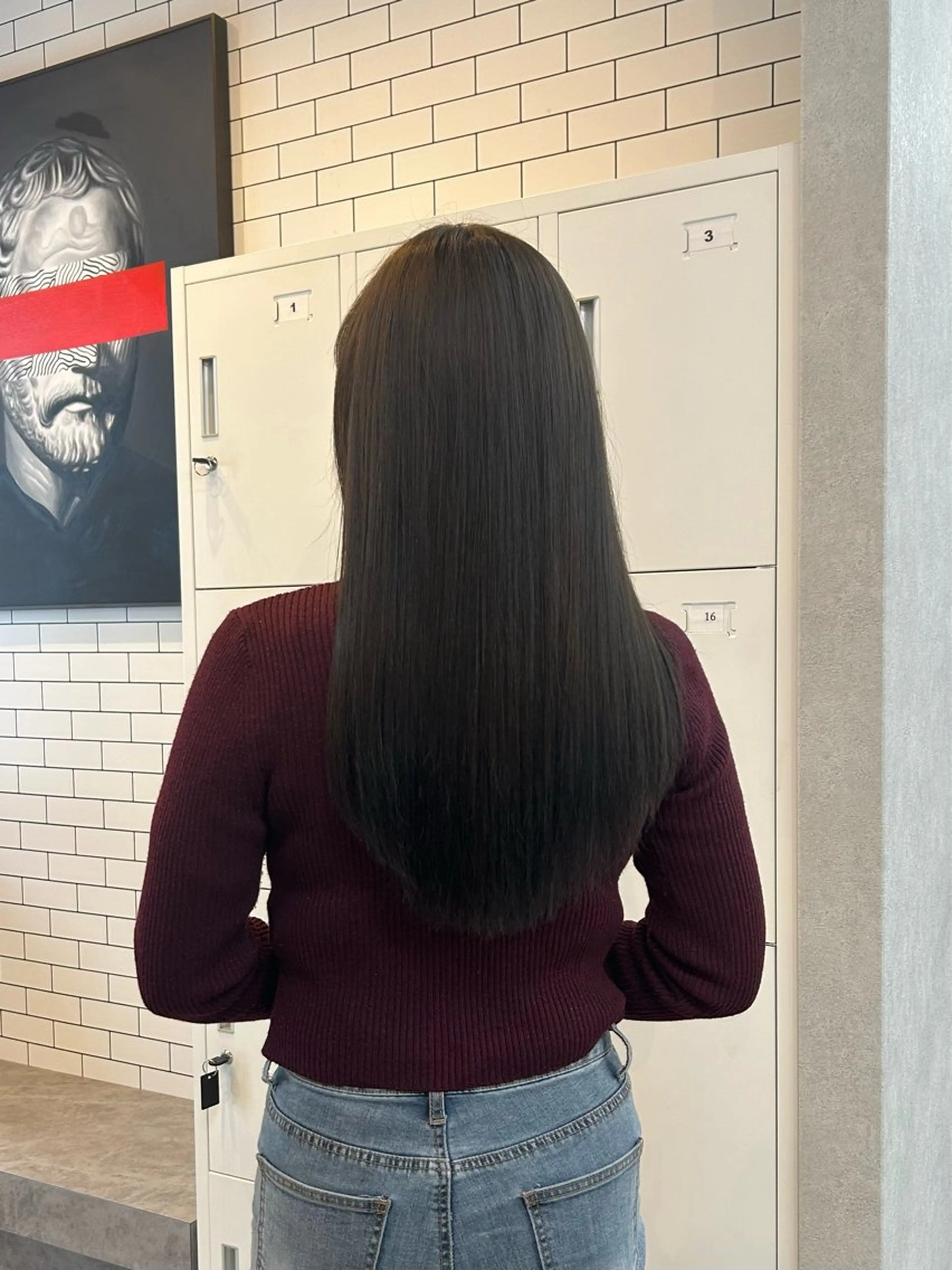 ロング カラー カット ヘアカラー トリートメント いなみね はるきのヘアスタイル