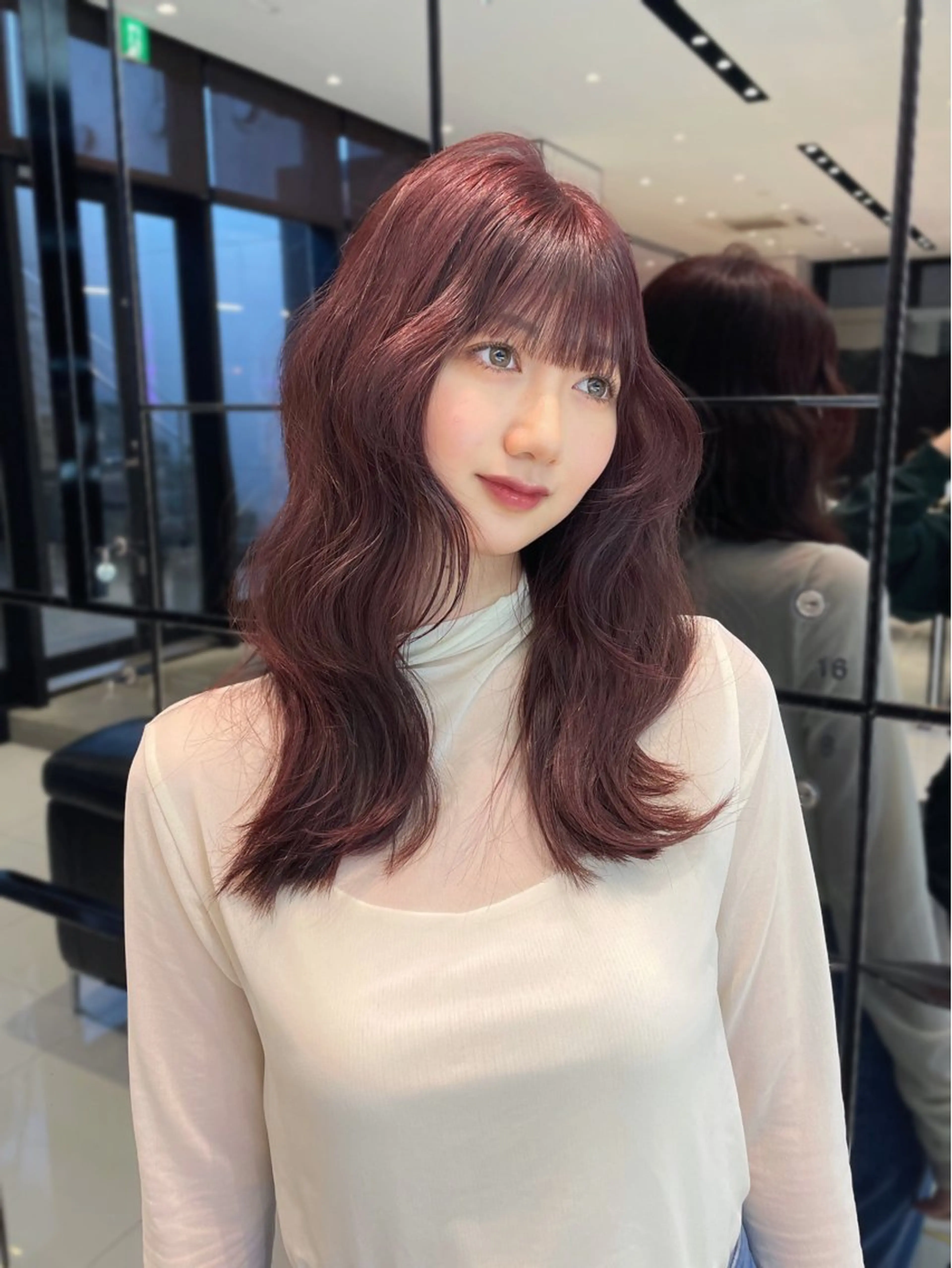 ロング ヘアカラー トリートメント ヘアセット keen 吉祥寺所属・【韓国❤️海外ヘア】 AYAKAのヘアスタイル