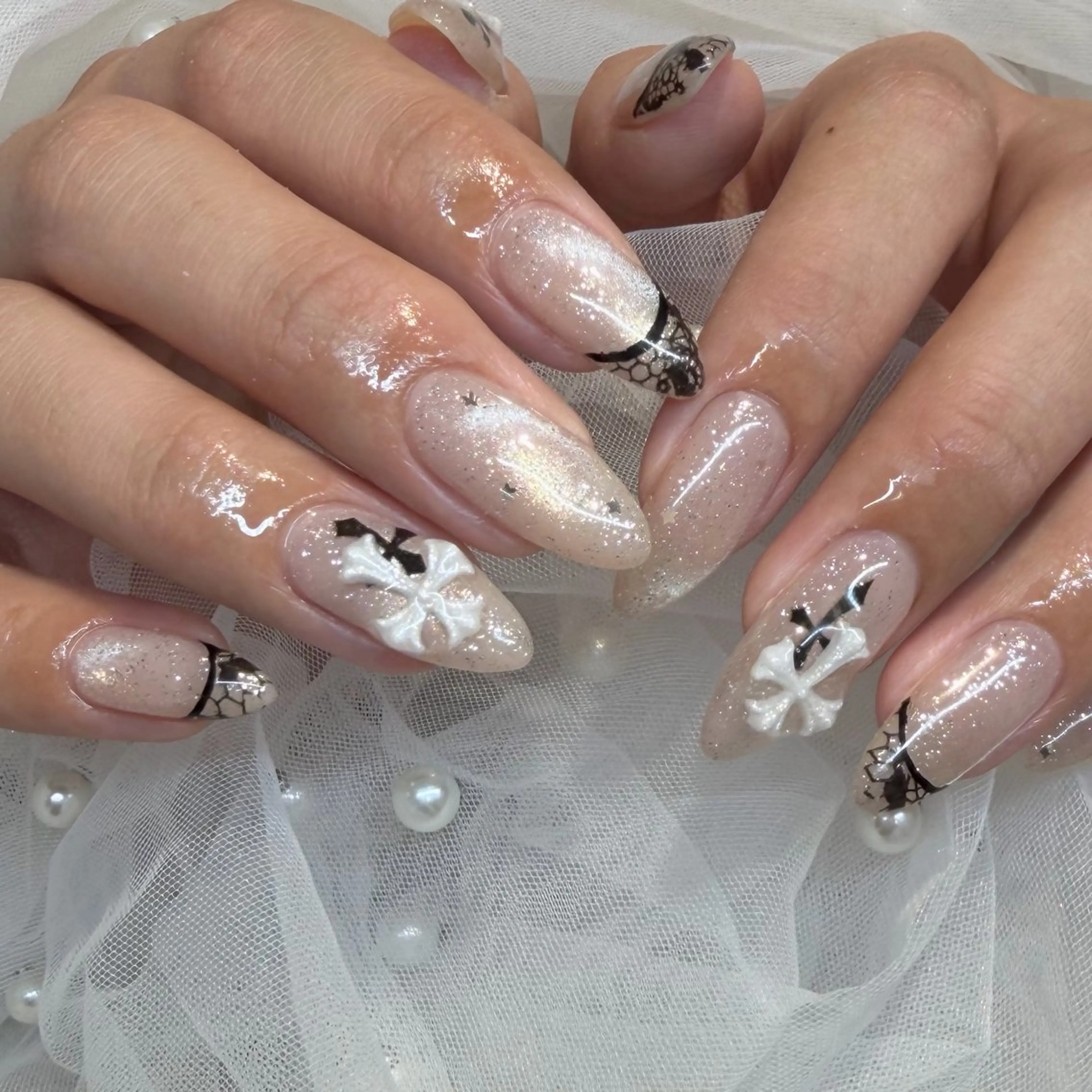 ネイル 持ち込み ハンドネイル 内田 里穂のネイルデザイン