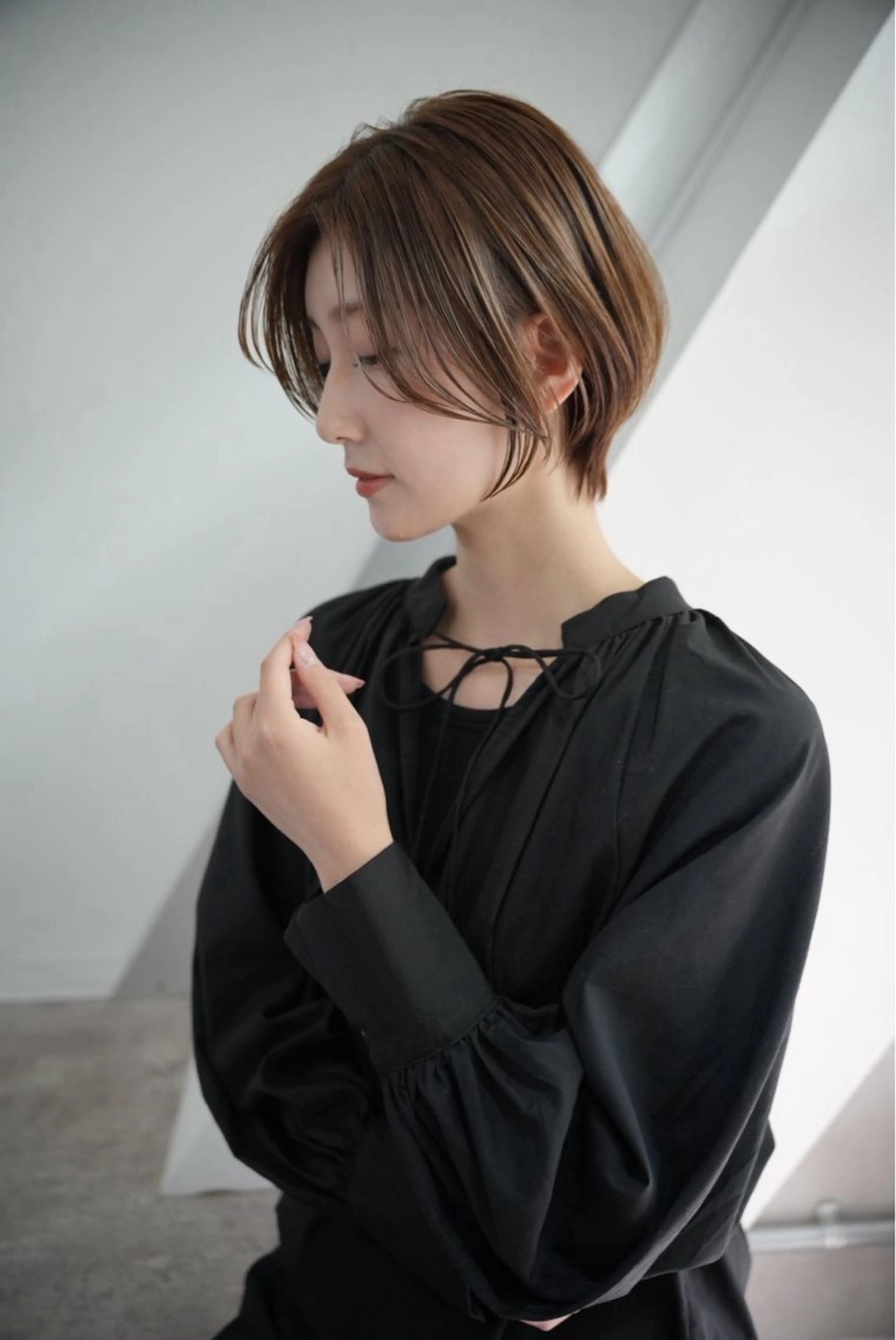 ショート トリートメント 透明感カラー/伊藤 陸/soigneのヘアスタイル