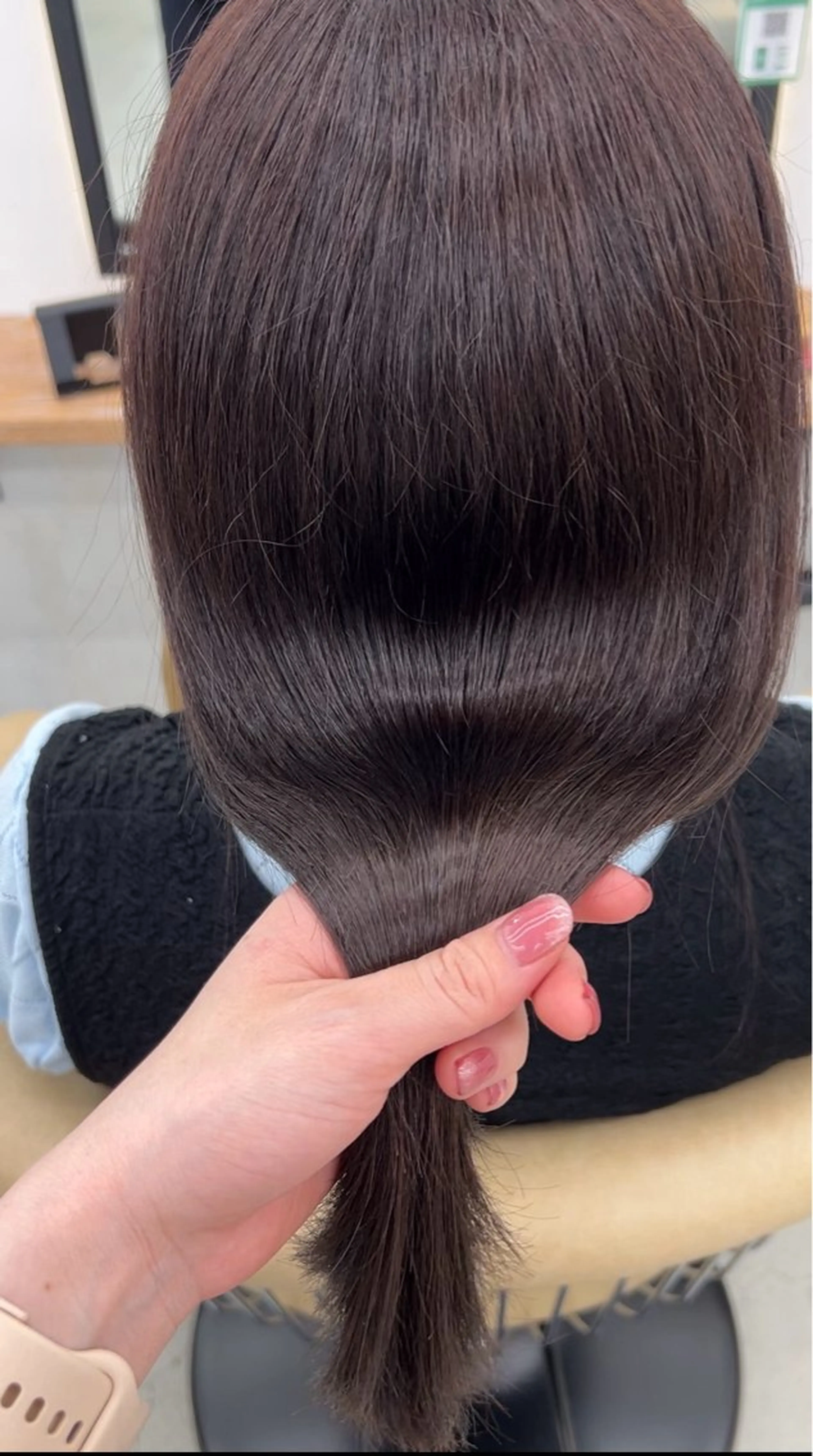 セミロング ボブ/縮毛矯正/艶髪 /さのまなみのヘアスタイル