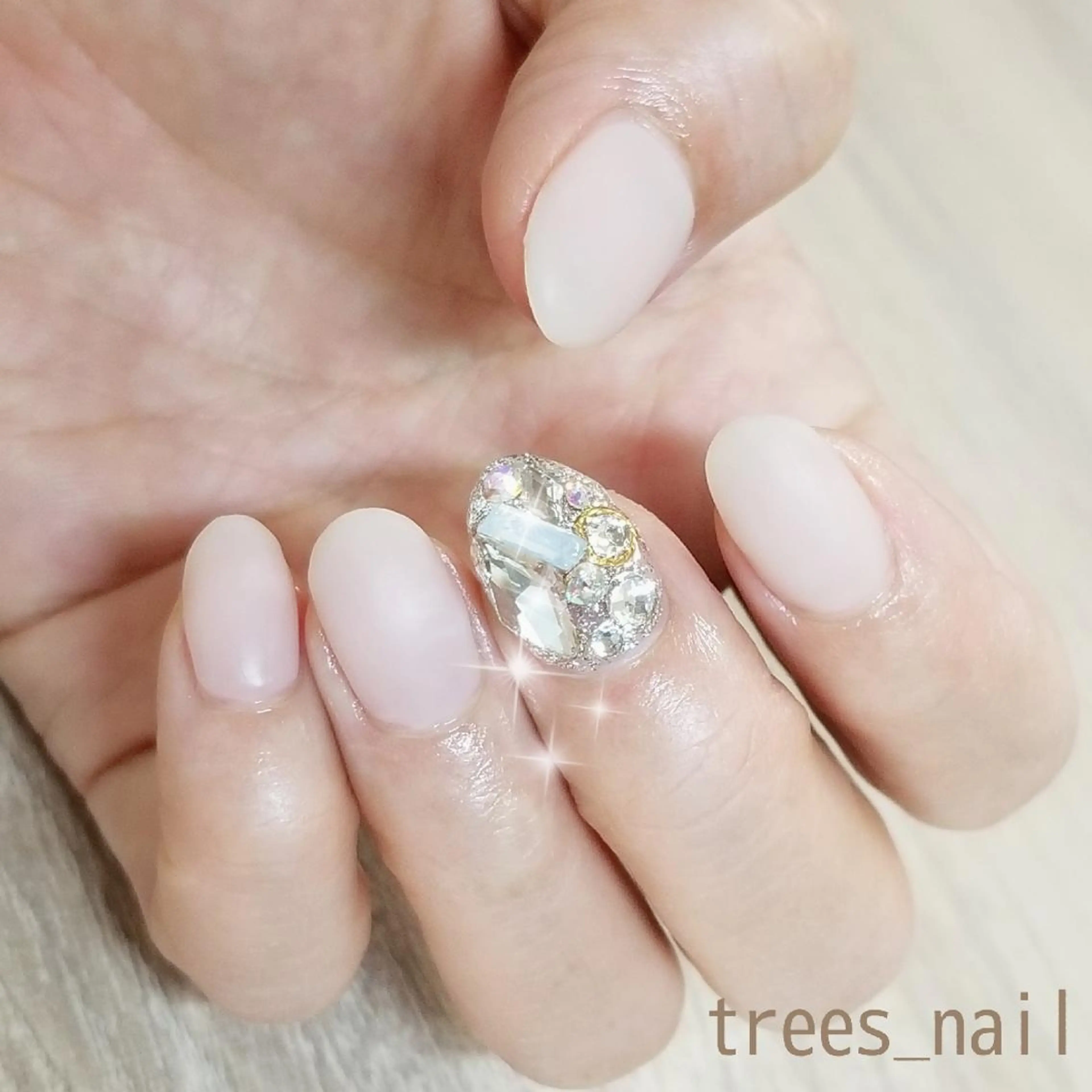 ネイル 韓国ネイル マットネイル ワンカラーネイル シンプルネイル ハンドネイル フットネイル trees_ nailのネイルデザイン