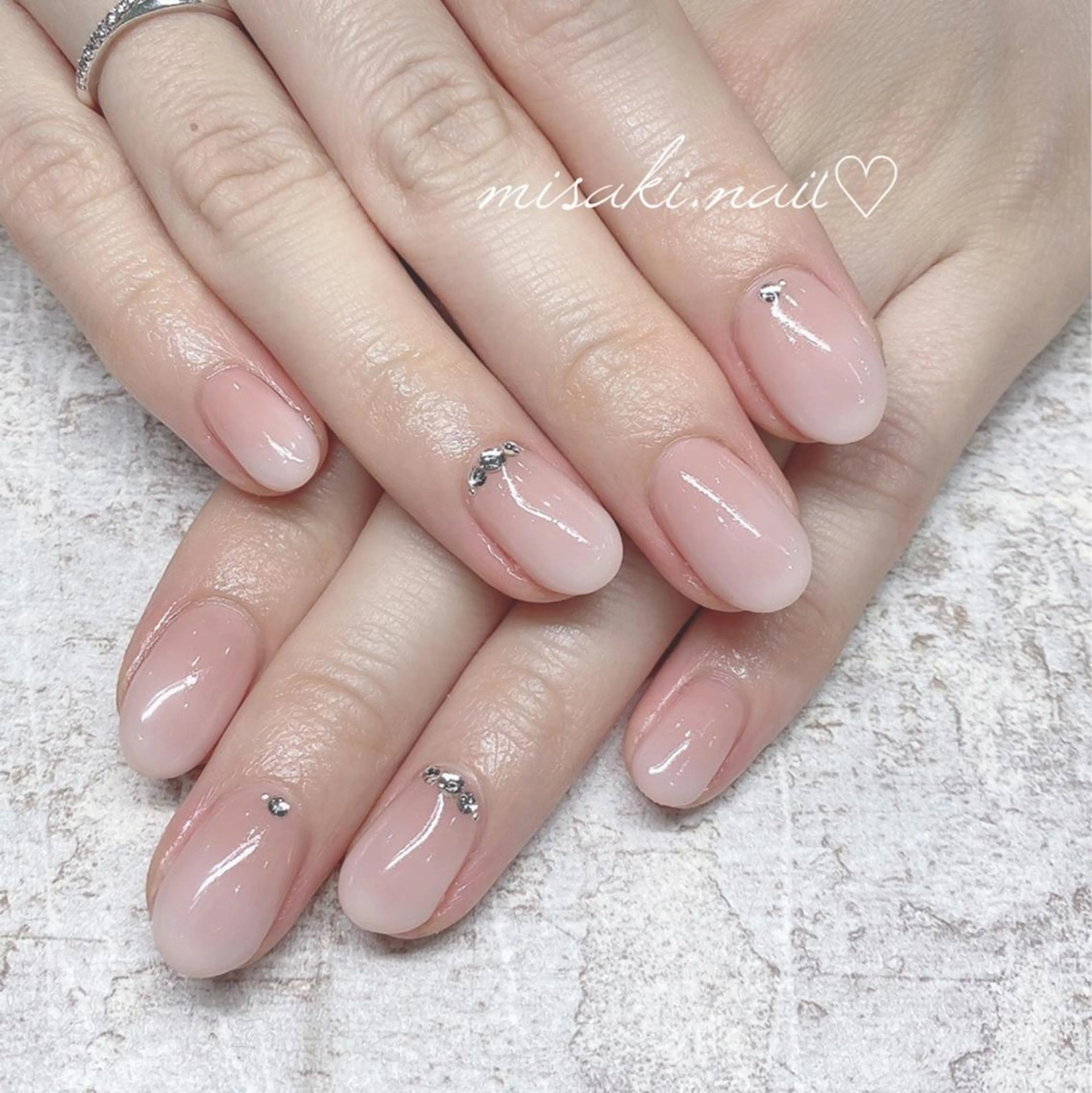 ネイル 韓国ネイル ワンホンネイル ハンドネイル nailsalon miinailsのネイルデザイン