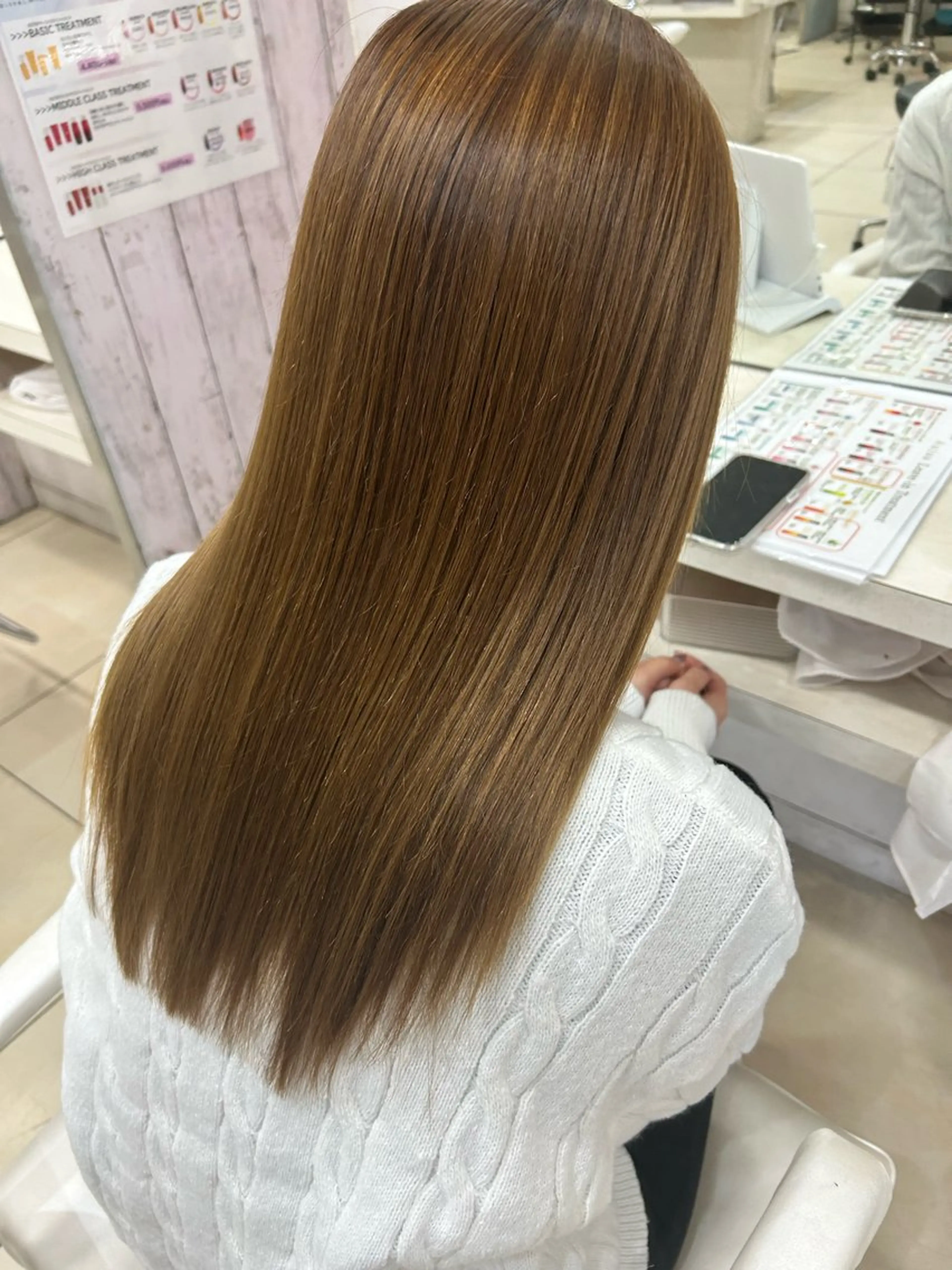 セミロング 【髪質改善カラー】 瀧田嵐士🇰🇷のヘアスタイル