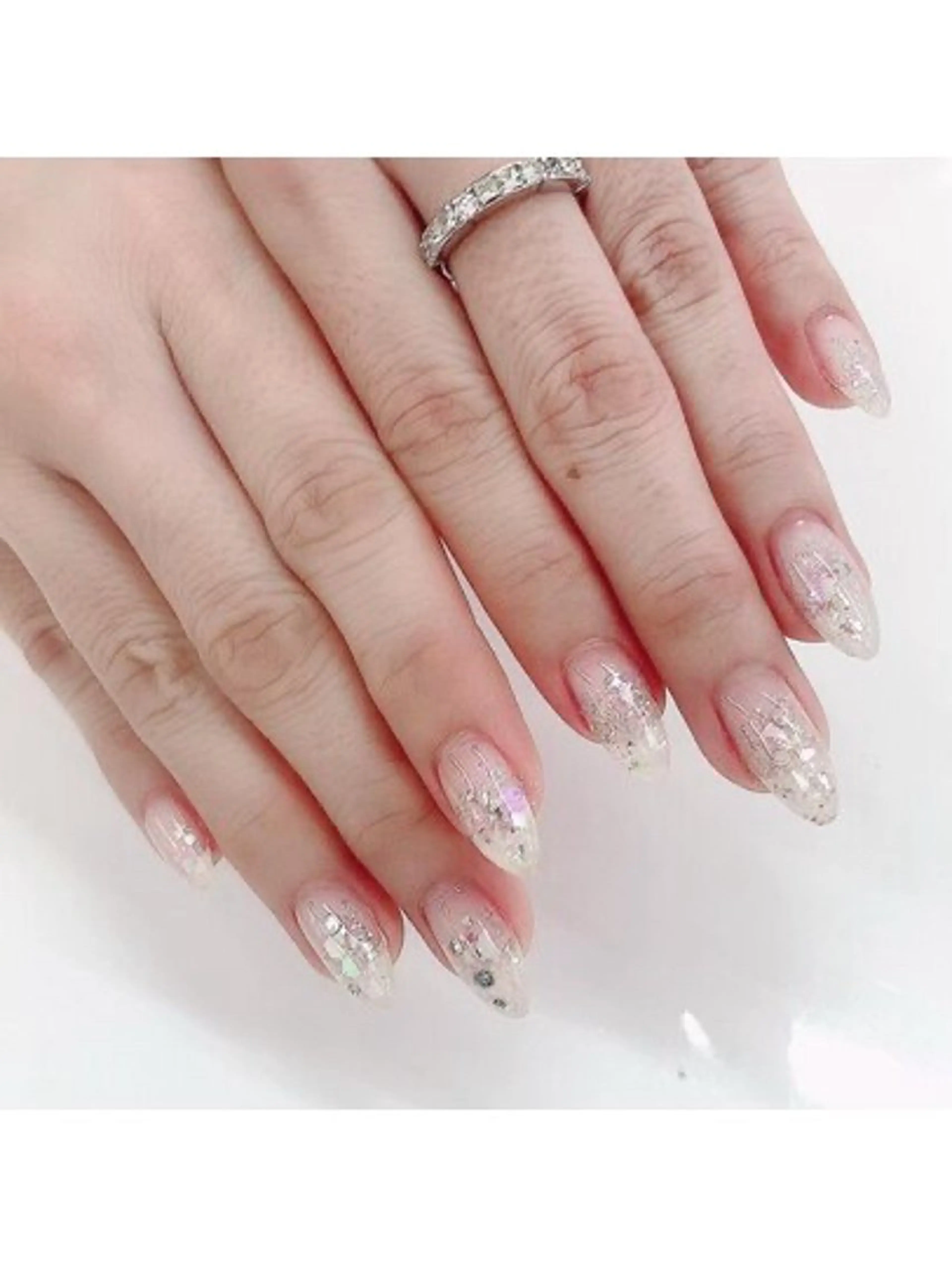 ネイル グラデーション ラメ(グリッター) ラメグラデーション Nail ecxia ｜Haruna🎀のネイルデザイン