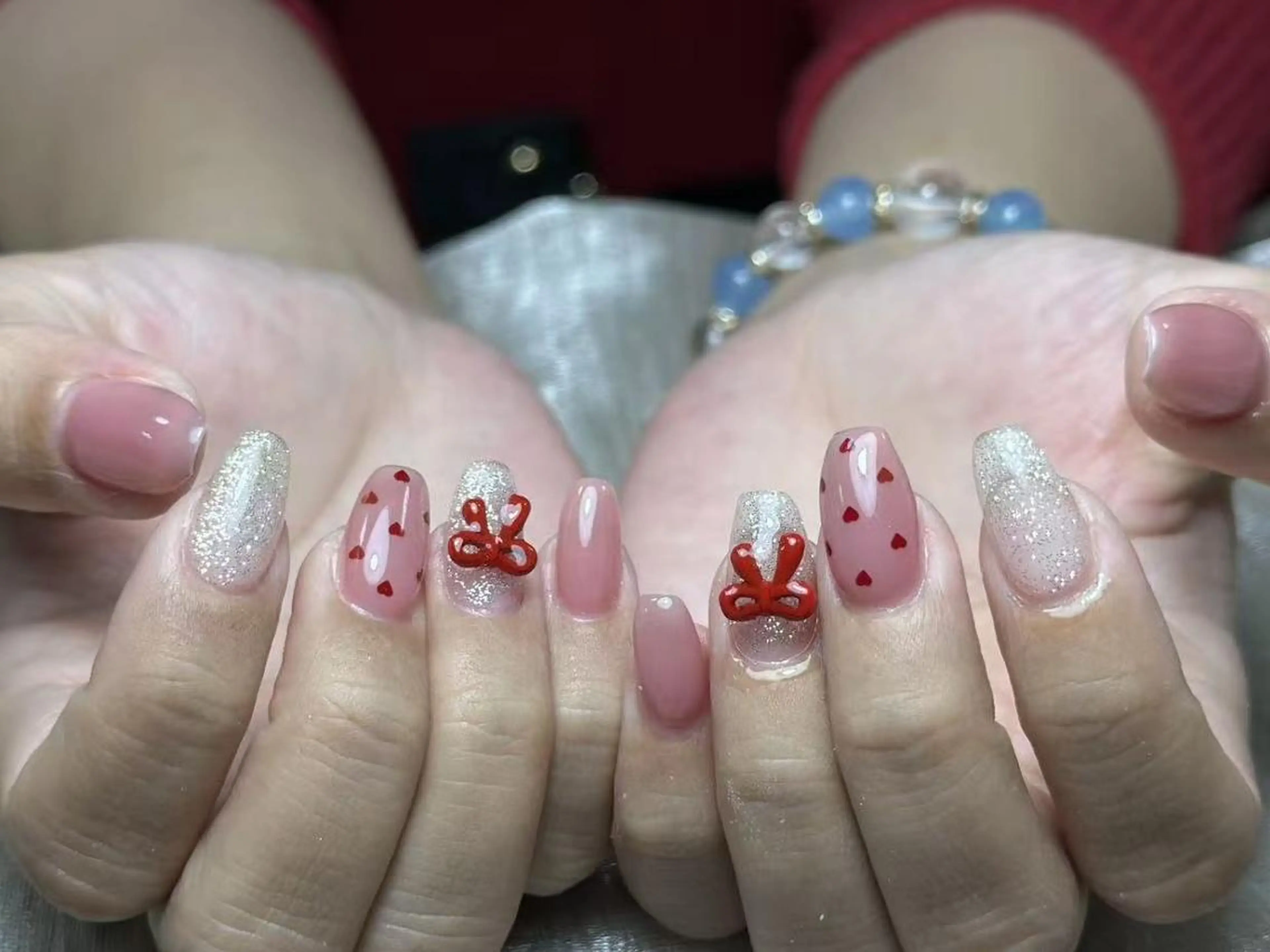 ネイル チークネイル 長さ出し フレンチネイル グラデーション マグネットネイル ハンドネイル ハンドケア シン カのネイルデザイン