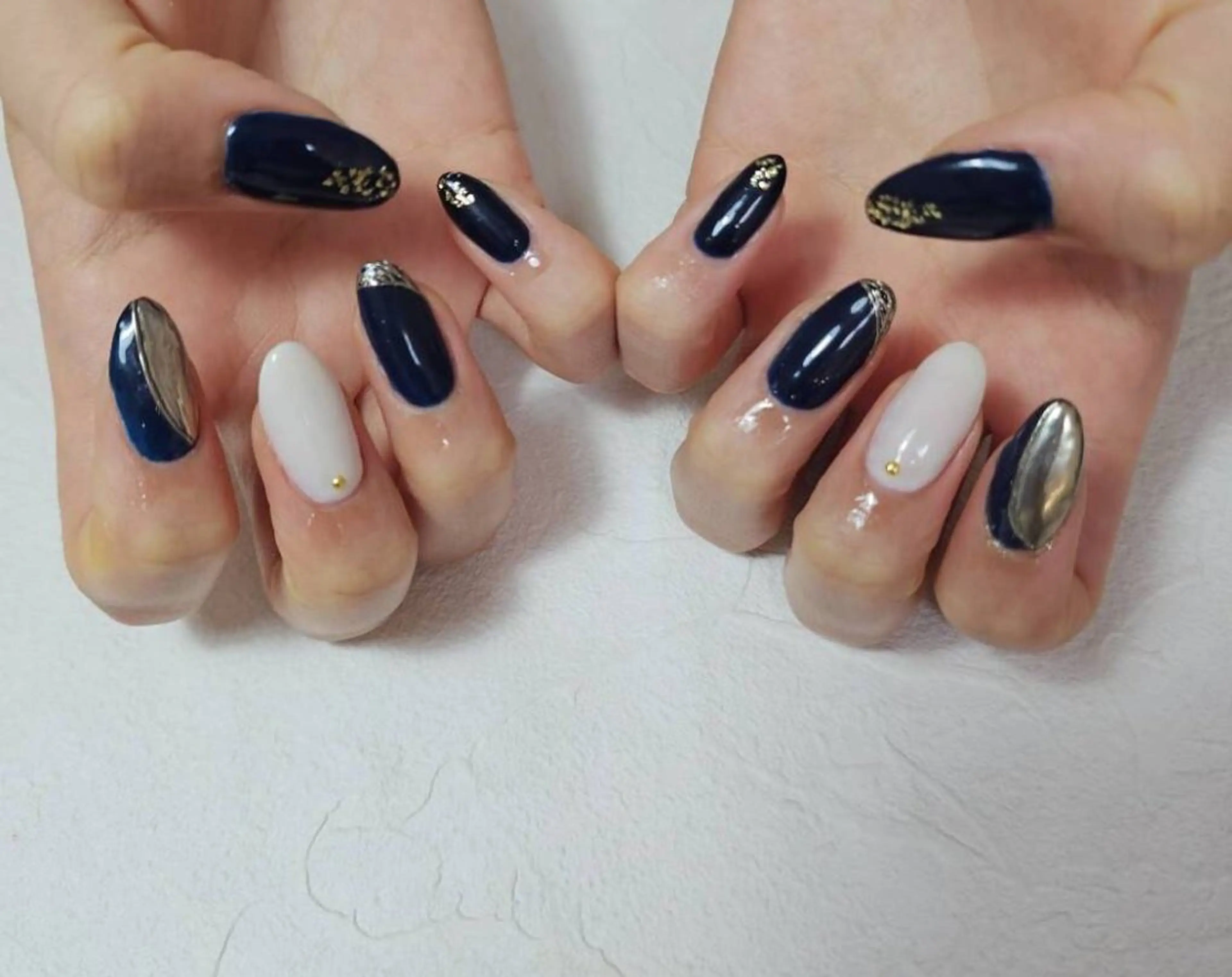 ネイル オーロラネイル フットネイル フレンチネイル ジェルネイル 韓国ネイル ハンドネイル Mogu nail 二子玉川のネイルデザイン