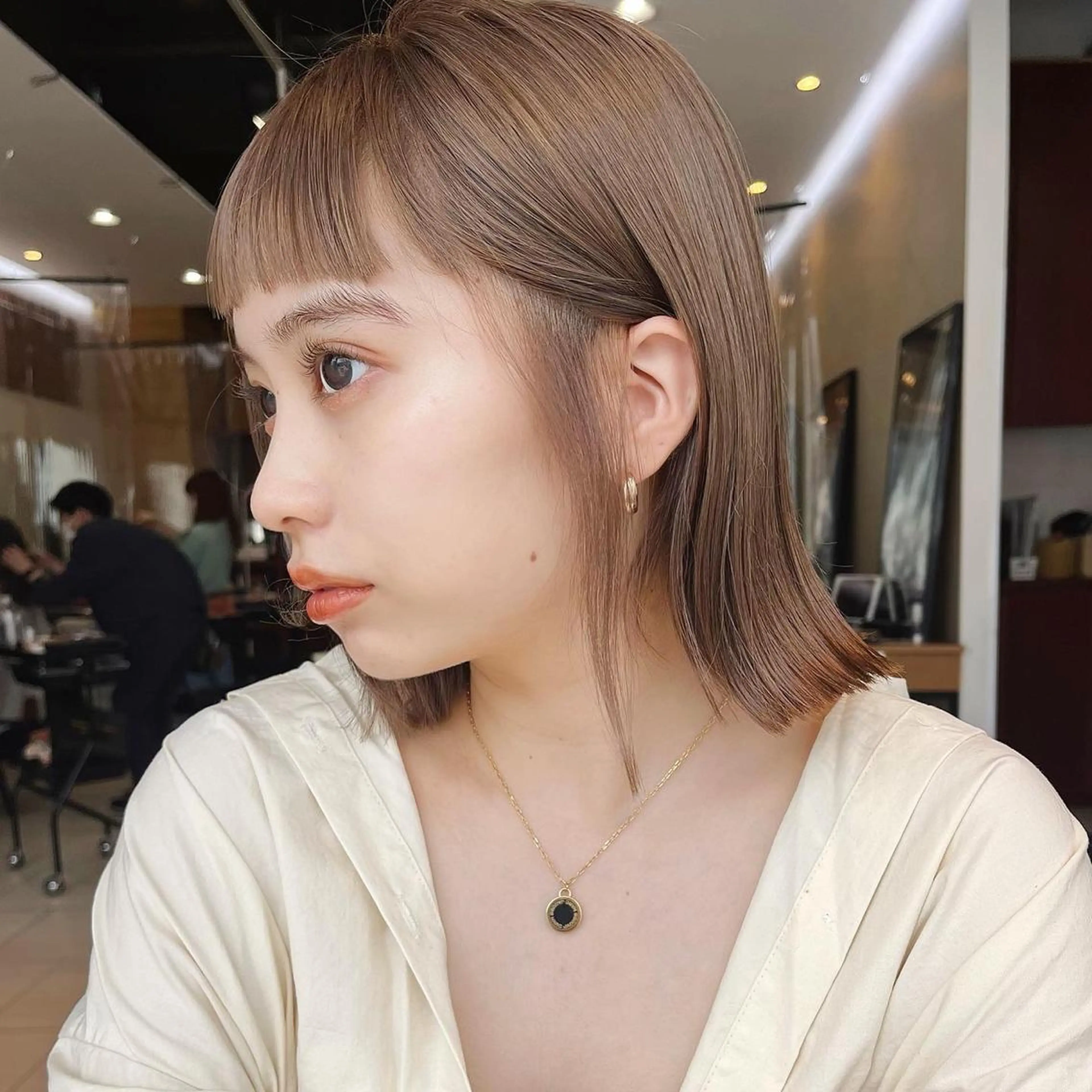 セミロング カラー カット ヘアカラー トリートメント 🌱小顔ヘア/ボブ ミディアム/双葉🌱のヘアスタイル