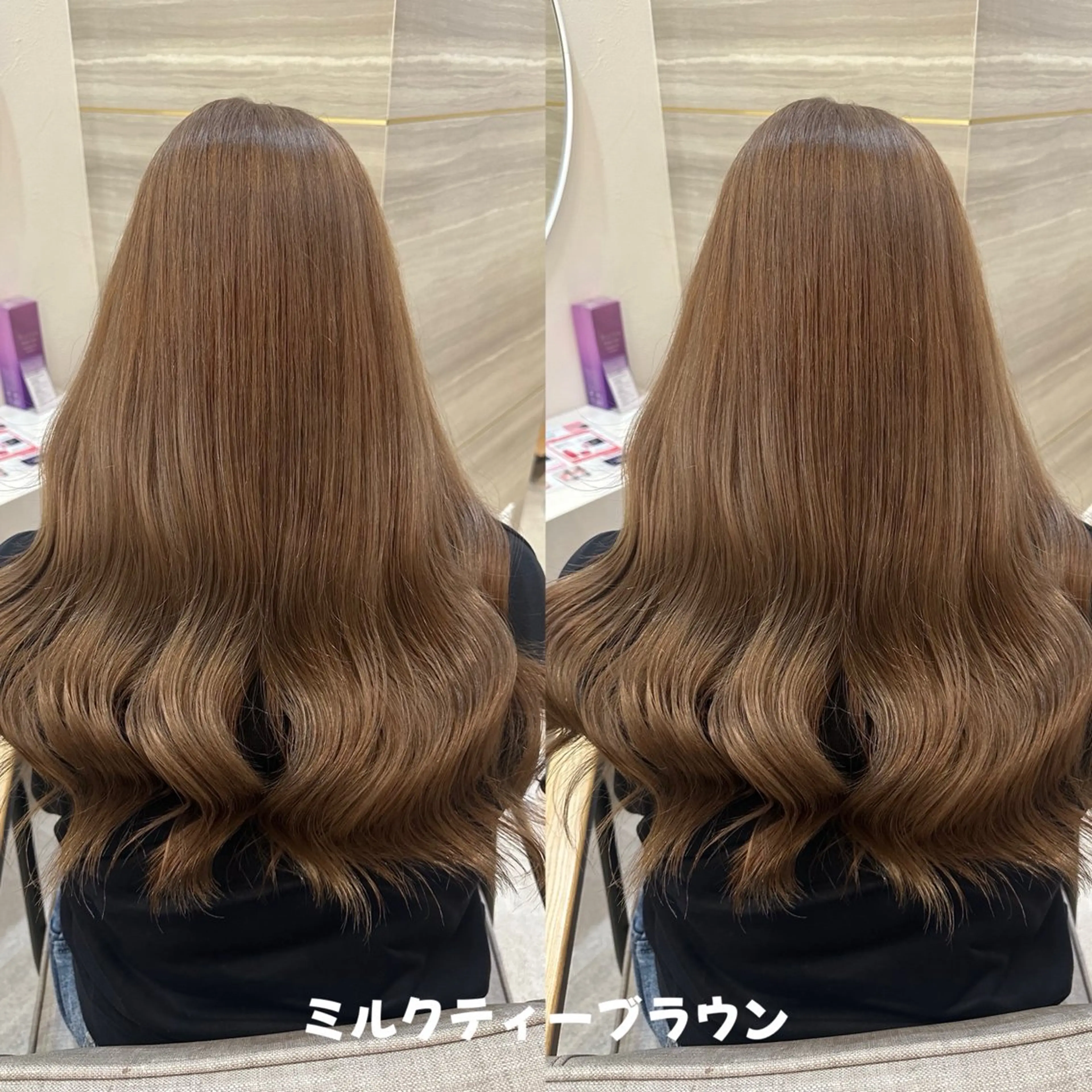 ロング カット ヘアカラー トリートメント lovis🧸ゆうあ 🧸/透明感カラーのヘアスタイル