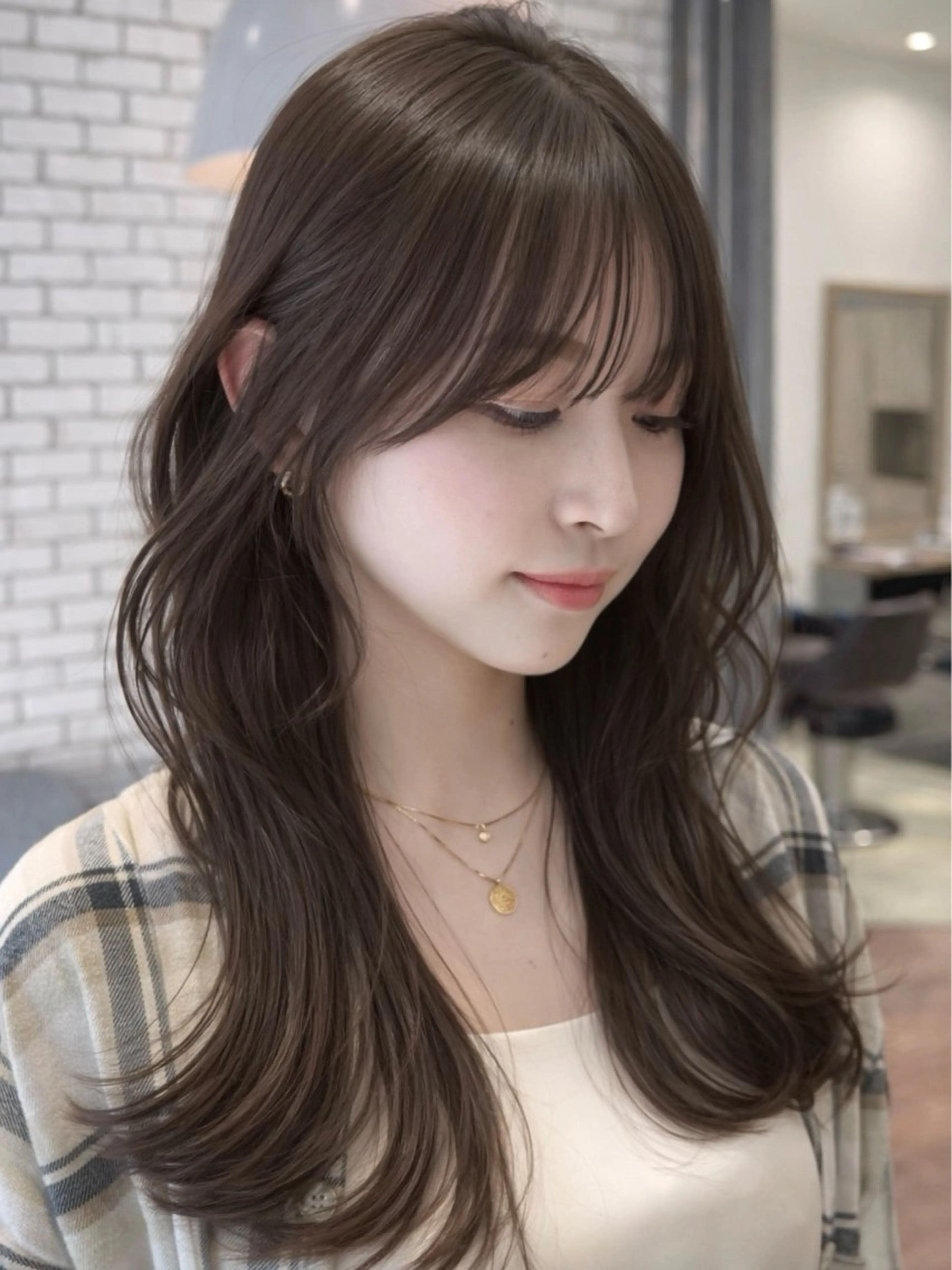 セミロング 映える顔まわり/前髪 特化 💗 ユキマのヘアスタイル