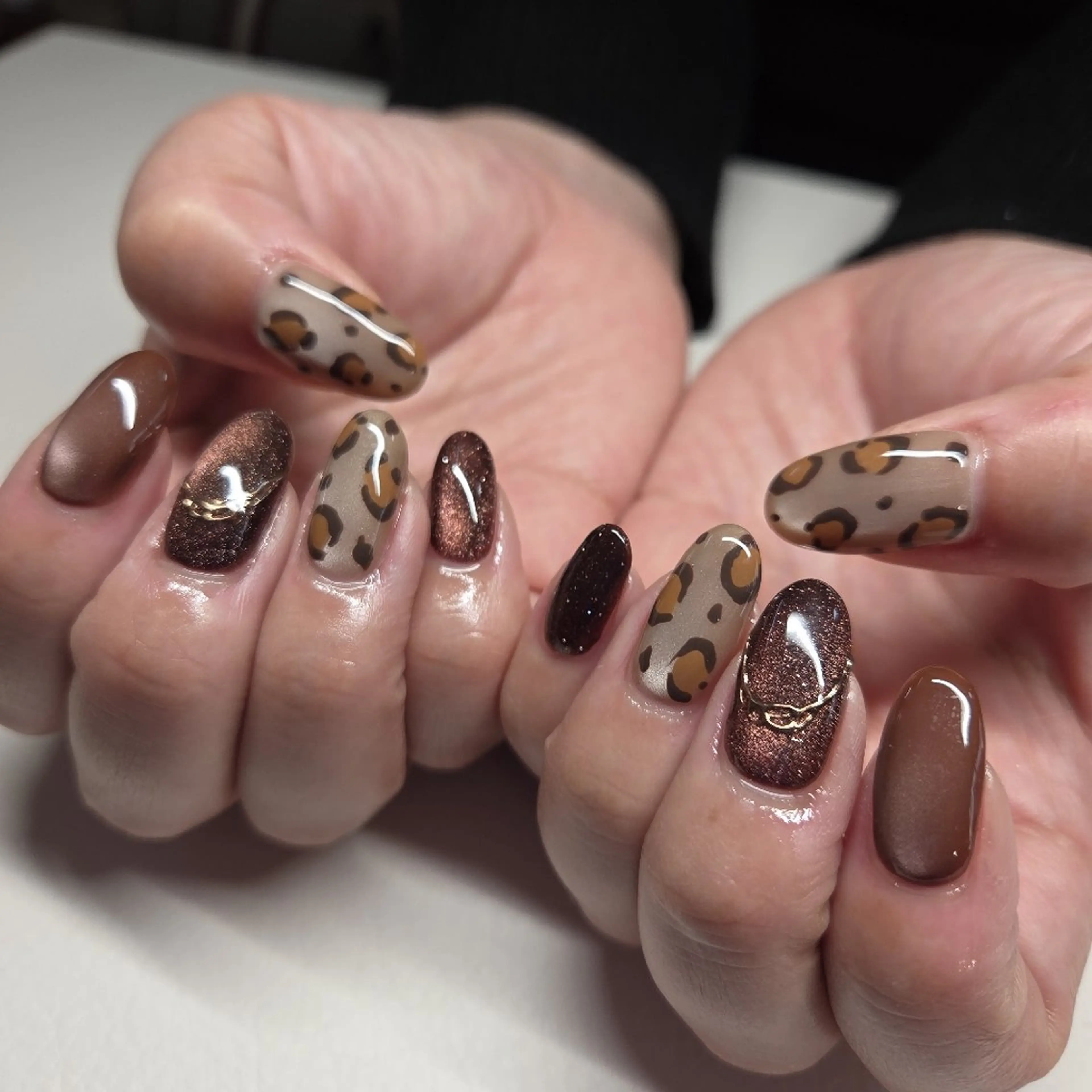 デザインネイル(アート4本)+オフの写真