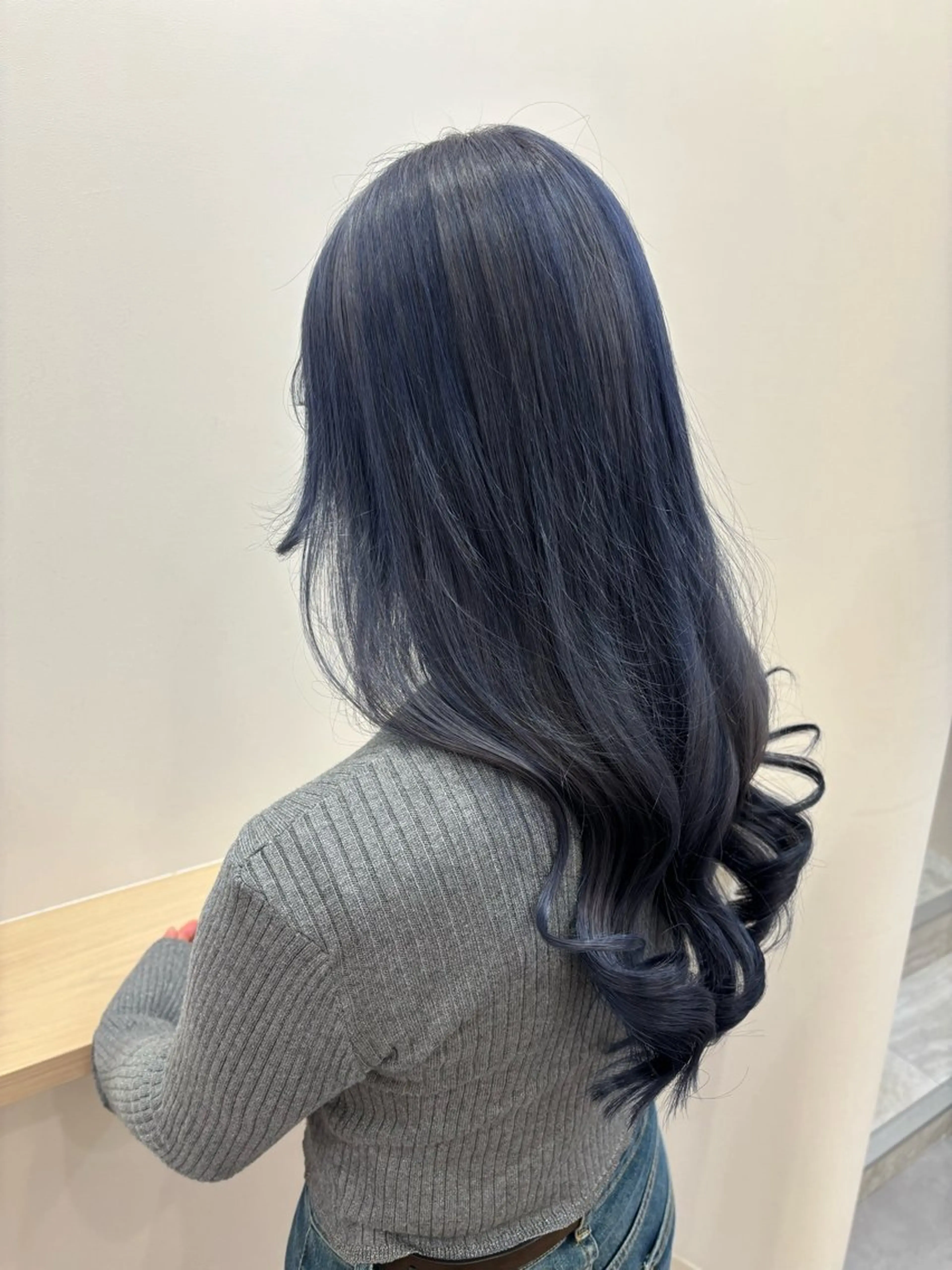 ロング 縮毛矯正 カット ヘアカラー トリートメント と きのヘアスタイル