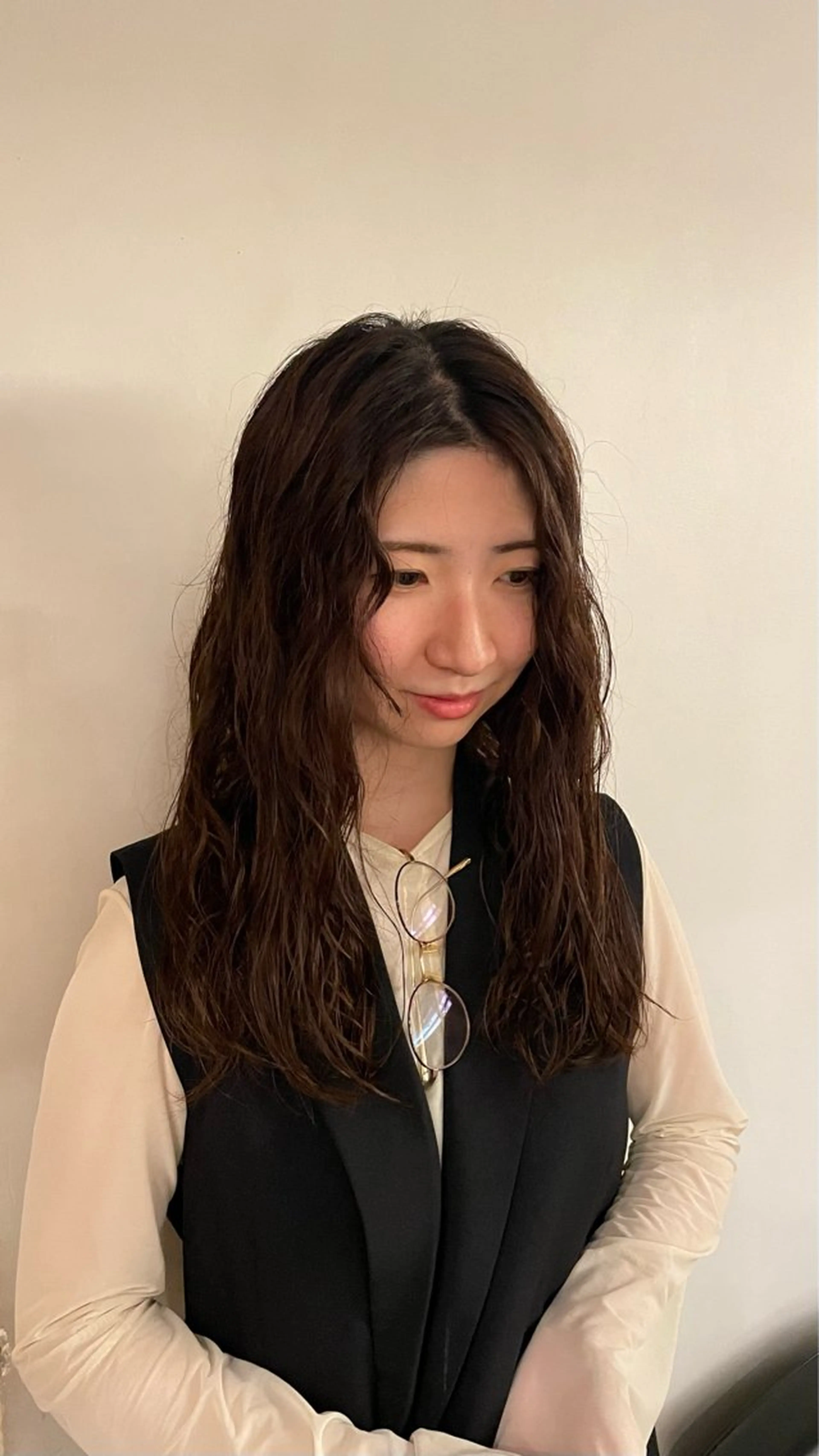 ロング カラー パーマ ブラウンカラー ロング 原宿/ケパーマ 🧺ユウマのヘアスタイル