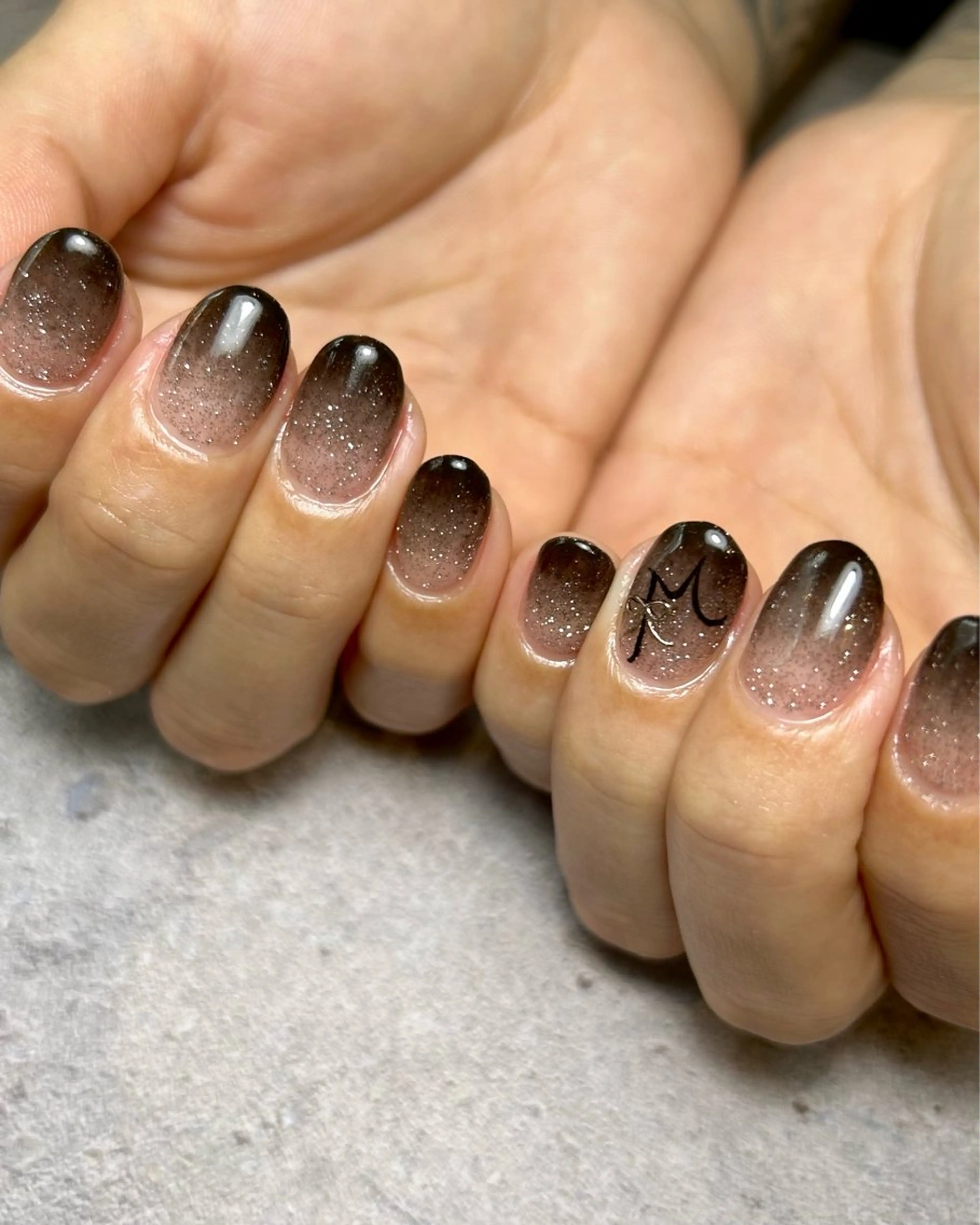 ネイル フラッシュネイル グラデーション ラメ(グリッター) ハンドネイル Reflection marikoのネイルデザイン