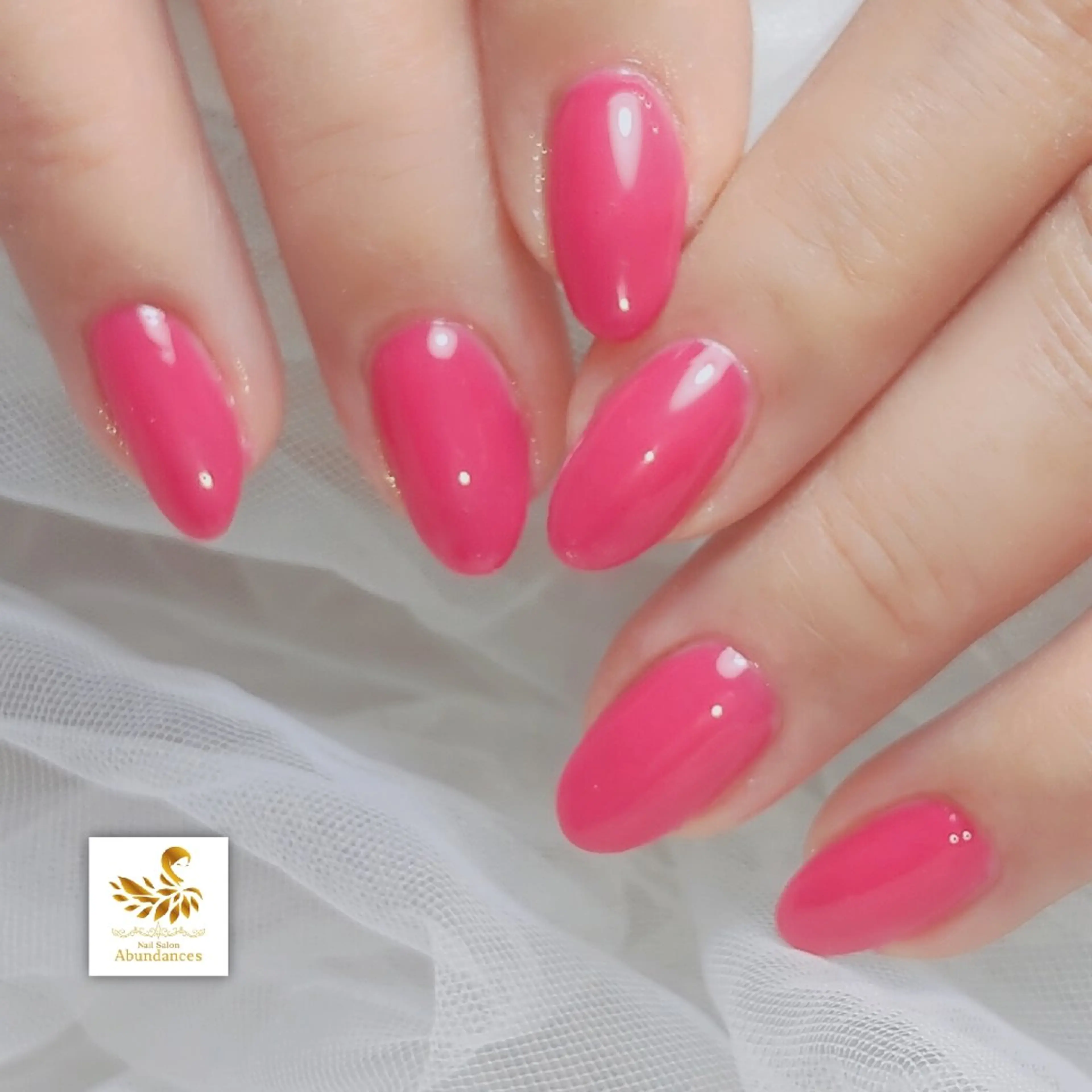 ネイル ワンカラーネイル ピンク ハンドネイル 完全予約制個室サロン Abundancesのネイルデザイン