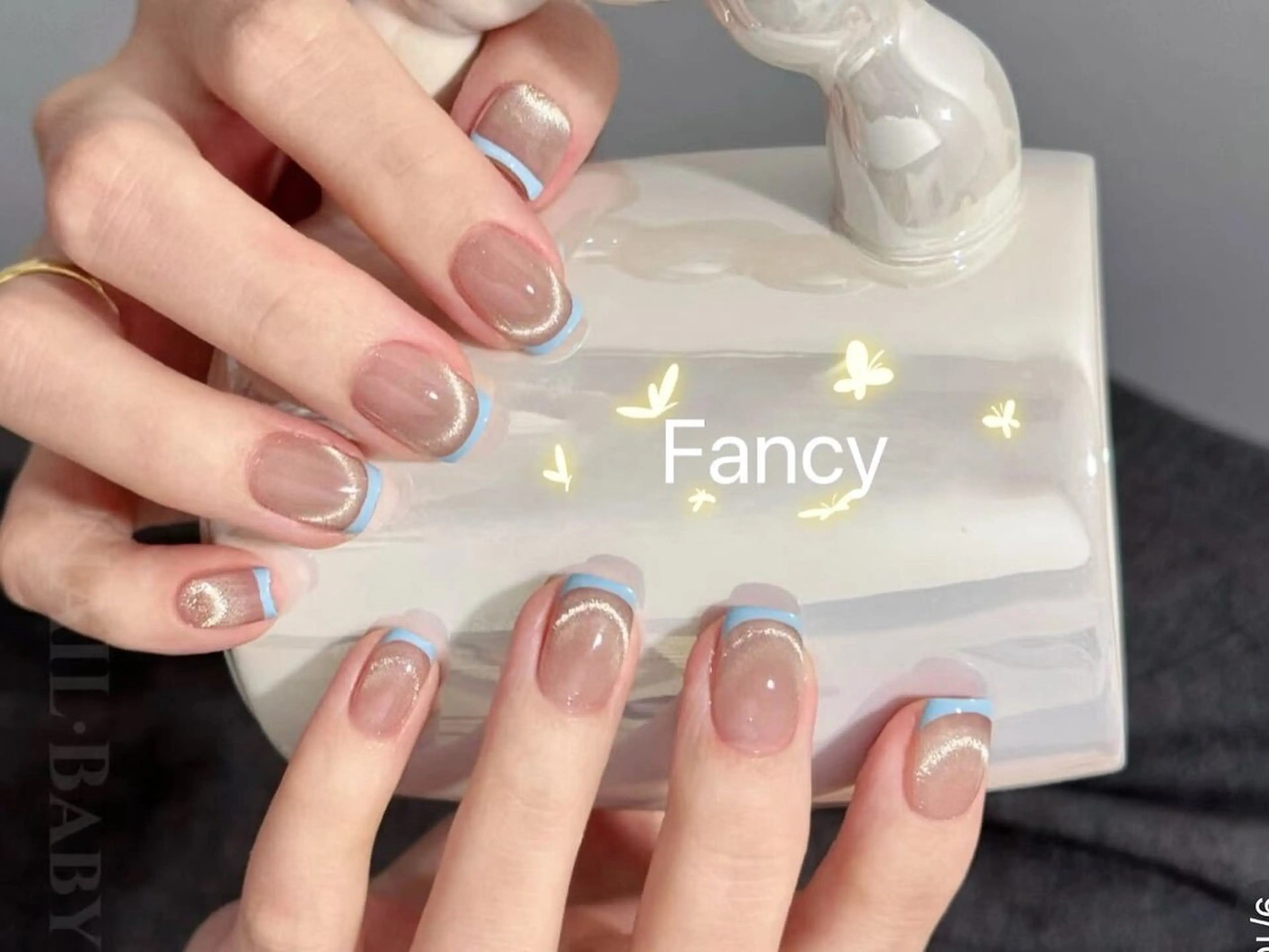 ネイル チークネイル フットネイル グラデーション 韓国ネイル ニュアンスネイル Fancyネイル サロン練馬店のネイルデザイン