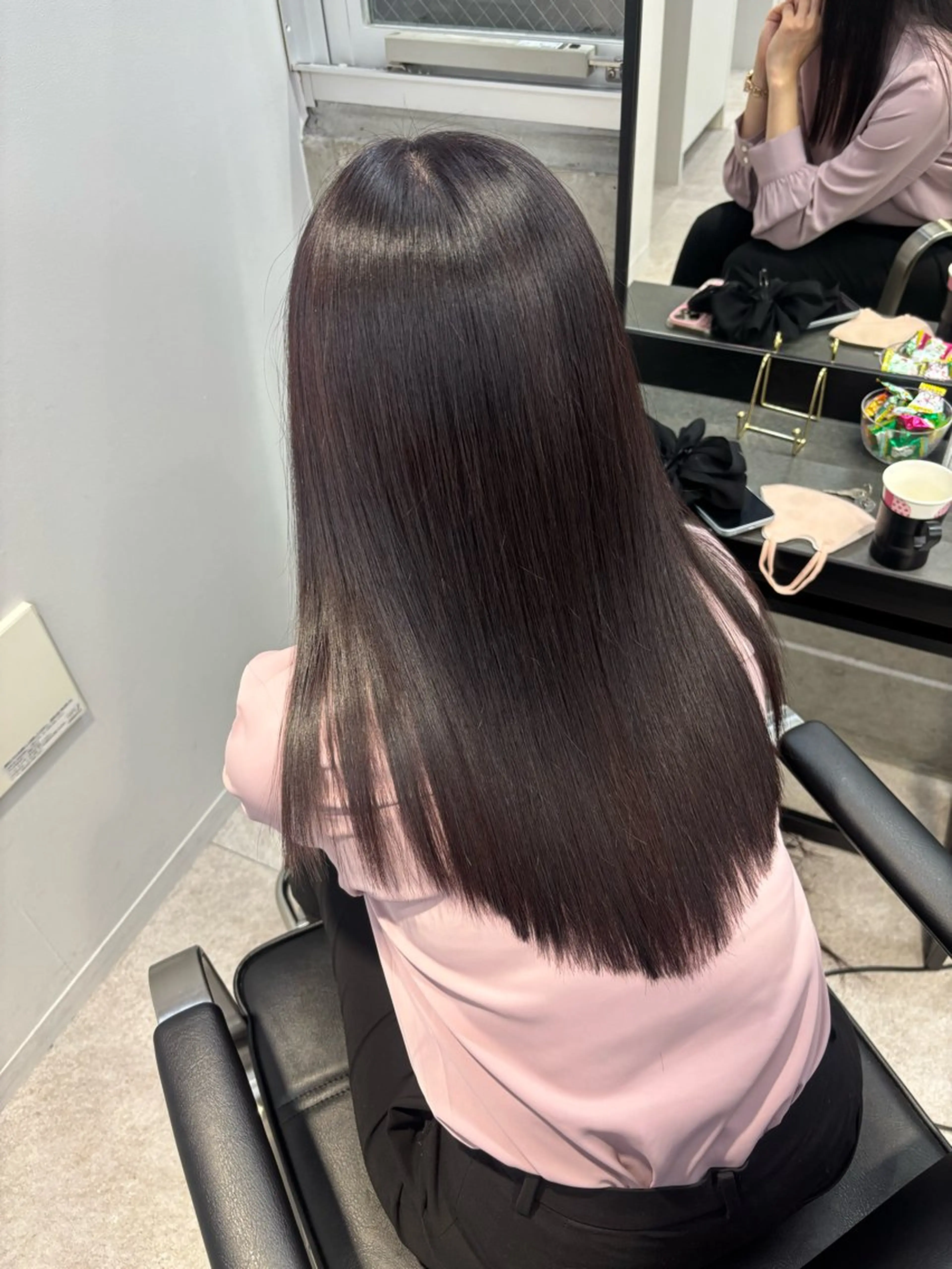 セミロング トリートメント カット ヘアカラー トリートメント ヒマワリ/ 艶カラー/髪質改善のヘアスタイル