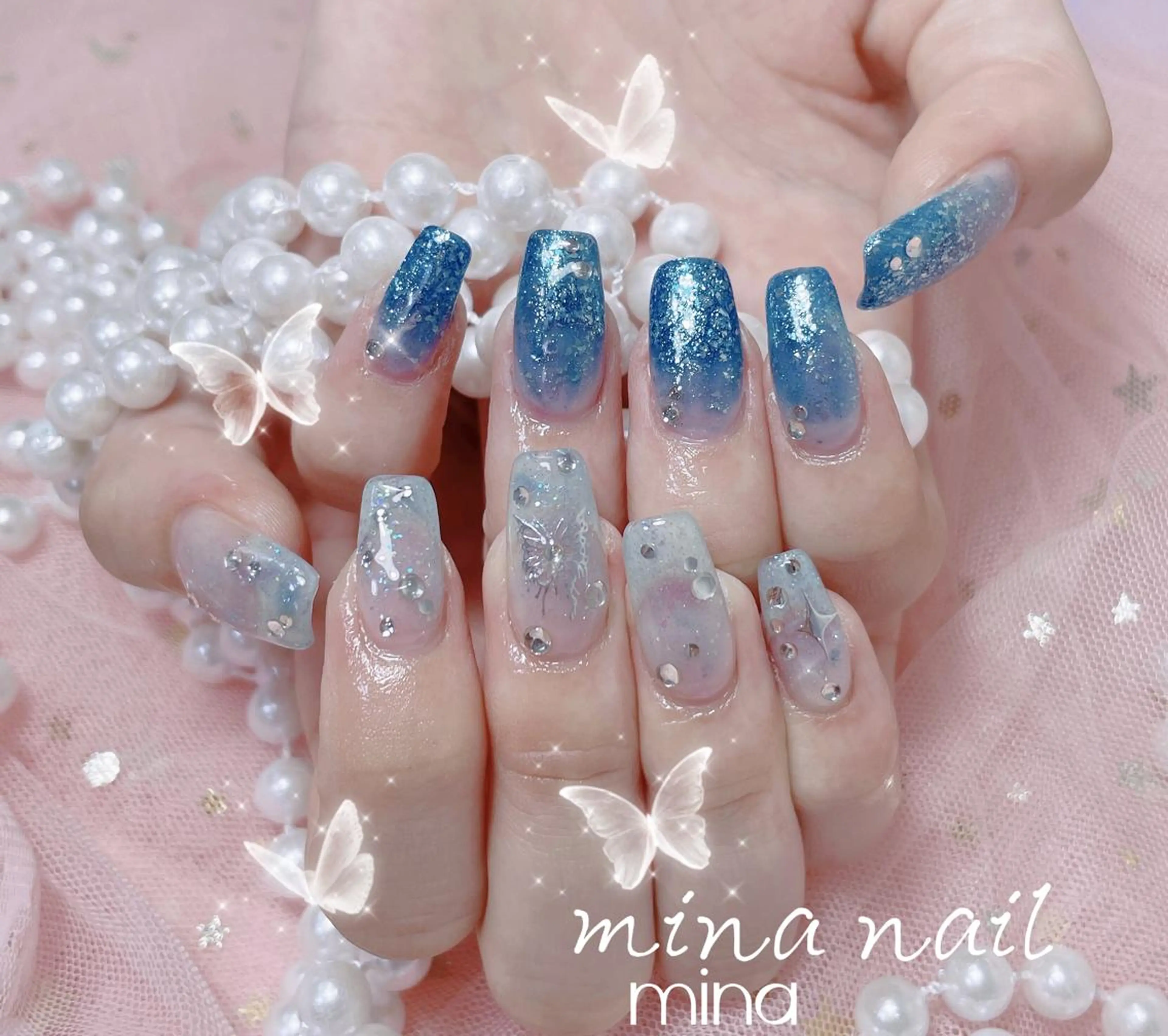 ネイル ハンドネイル 🎀まゆ 🪽🐾のネイルデザイン