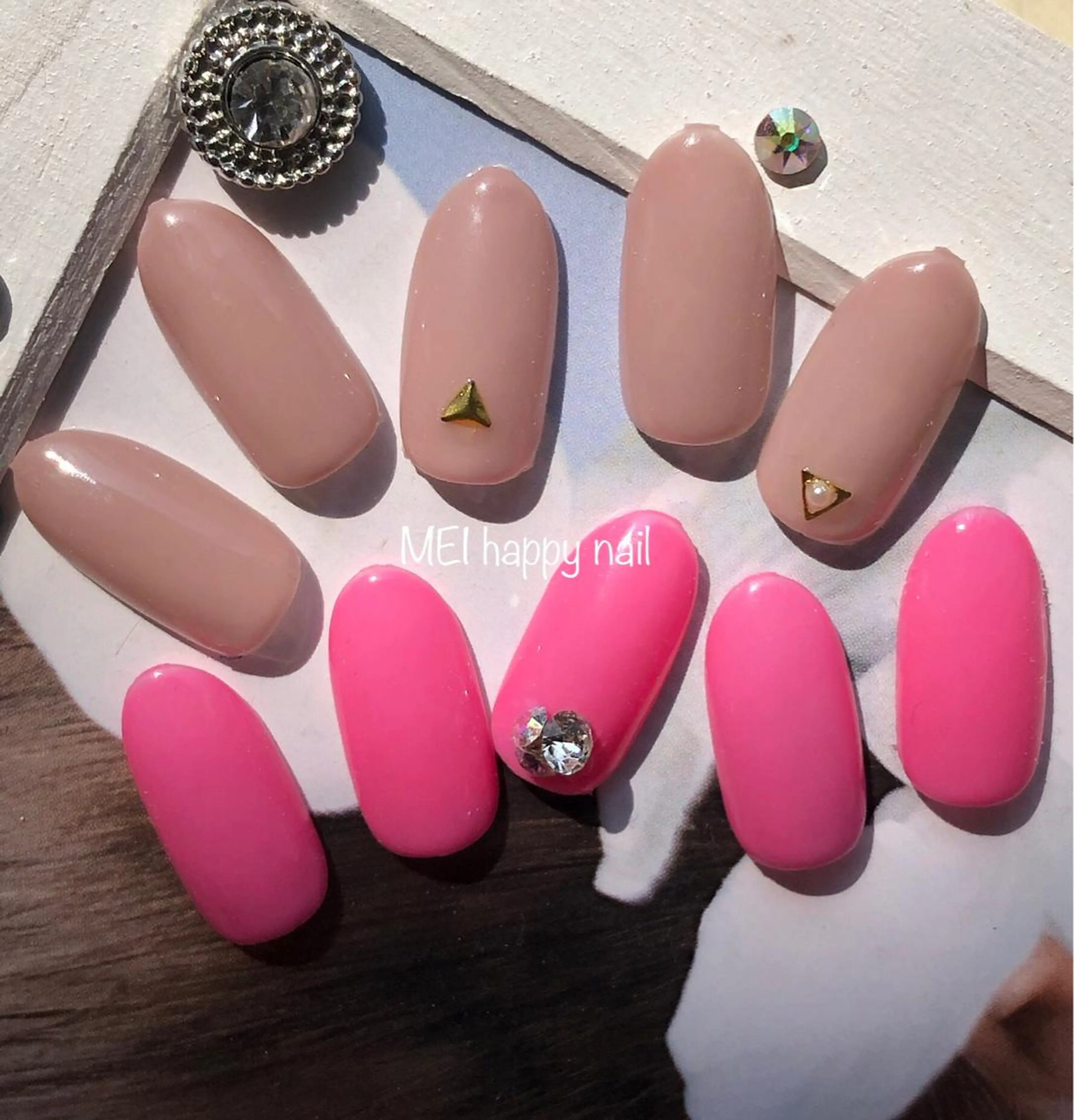 ネイル ハンドケア 北浦和 自爪育成ケアのネイルデザイン