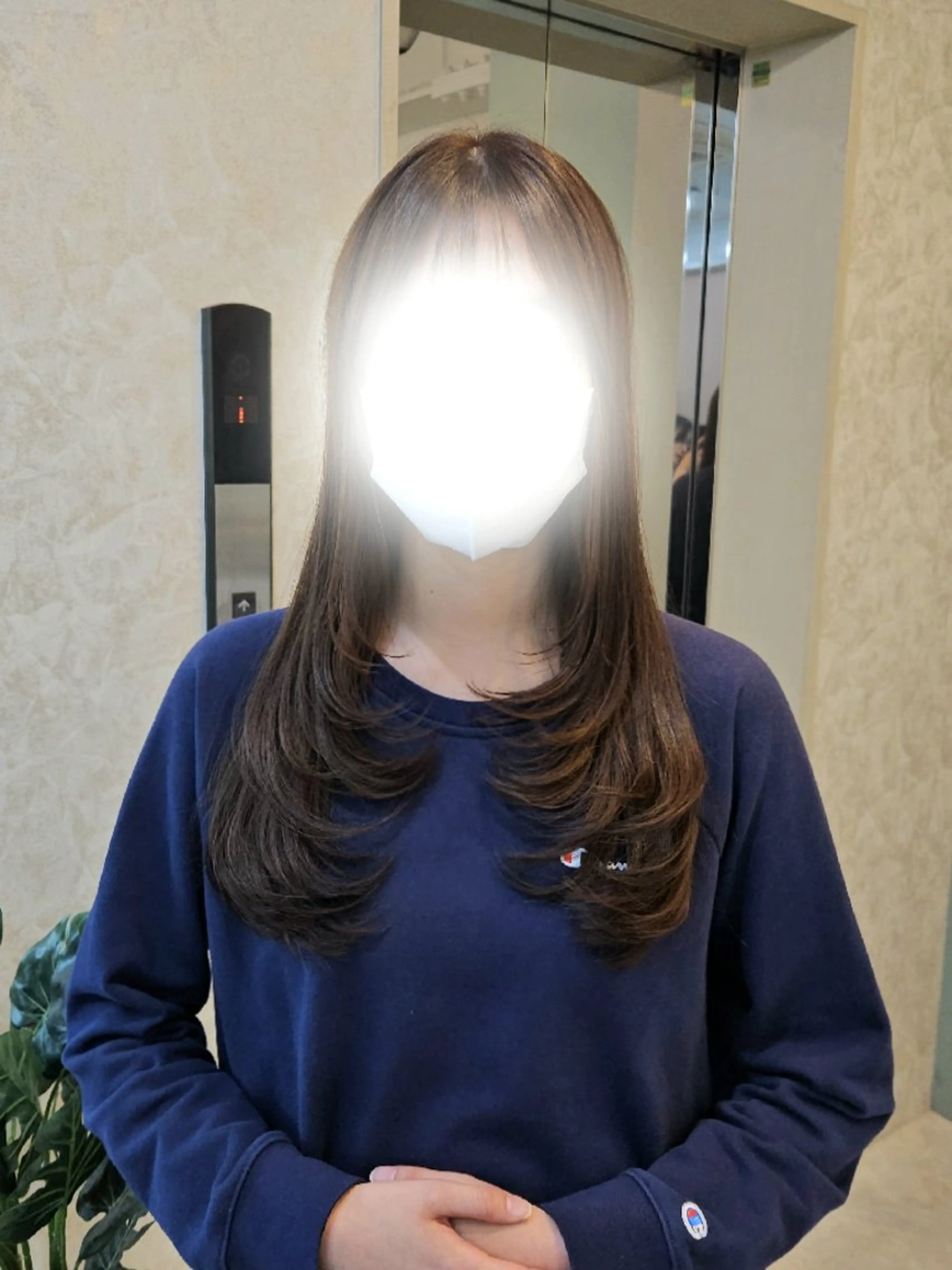 ロング カラー 韓国風ヘア レイヤーカット カット ヘアカラー トリートメント ミク🇰🇷 /Agu hairのヘアスタイル