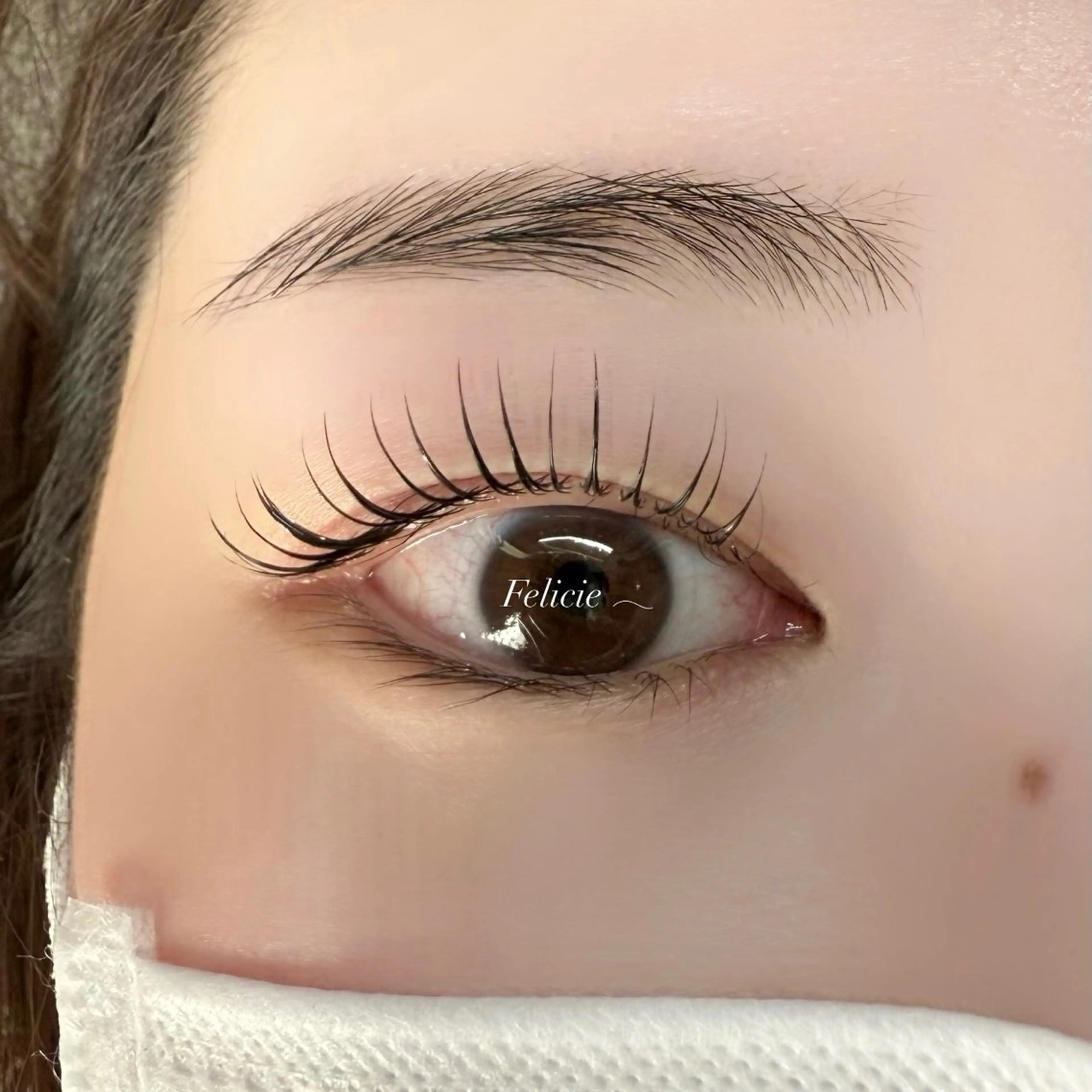 マツエク・マツパ パリジェンヌラッシュリフト 一重×まつ毛パーマ マツパ Felicie＊ Sayakaのマツエク・マツパデザイン