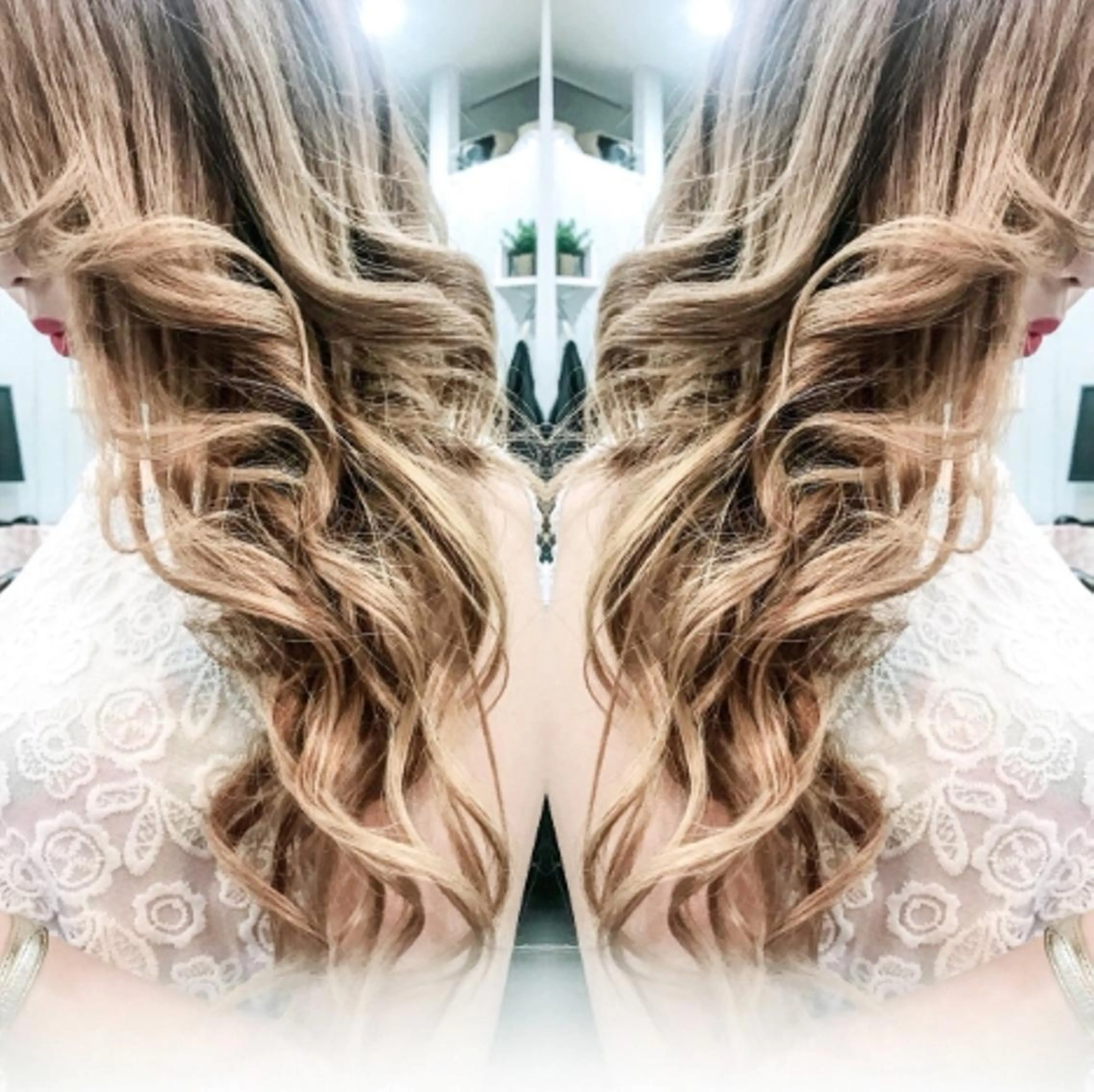 カラー パーマ ヘアアレンジ チビ編み込みエクステ シールEXどぅ〜すのヘアスタイル