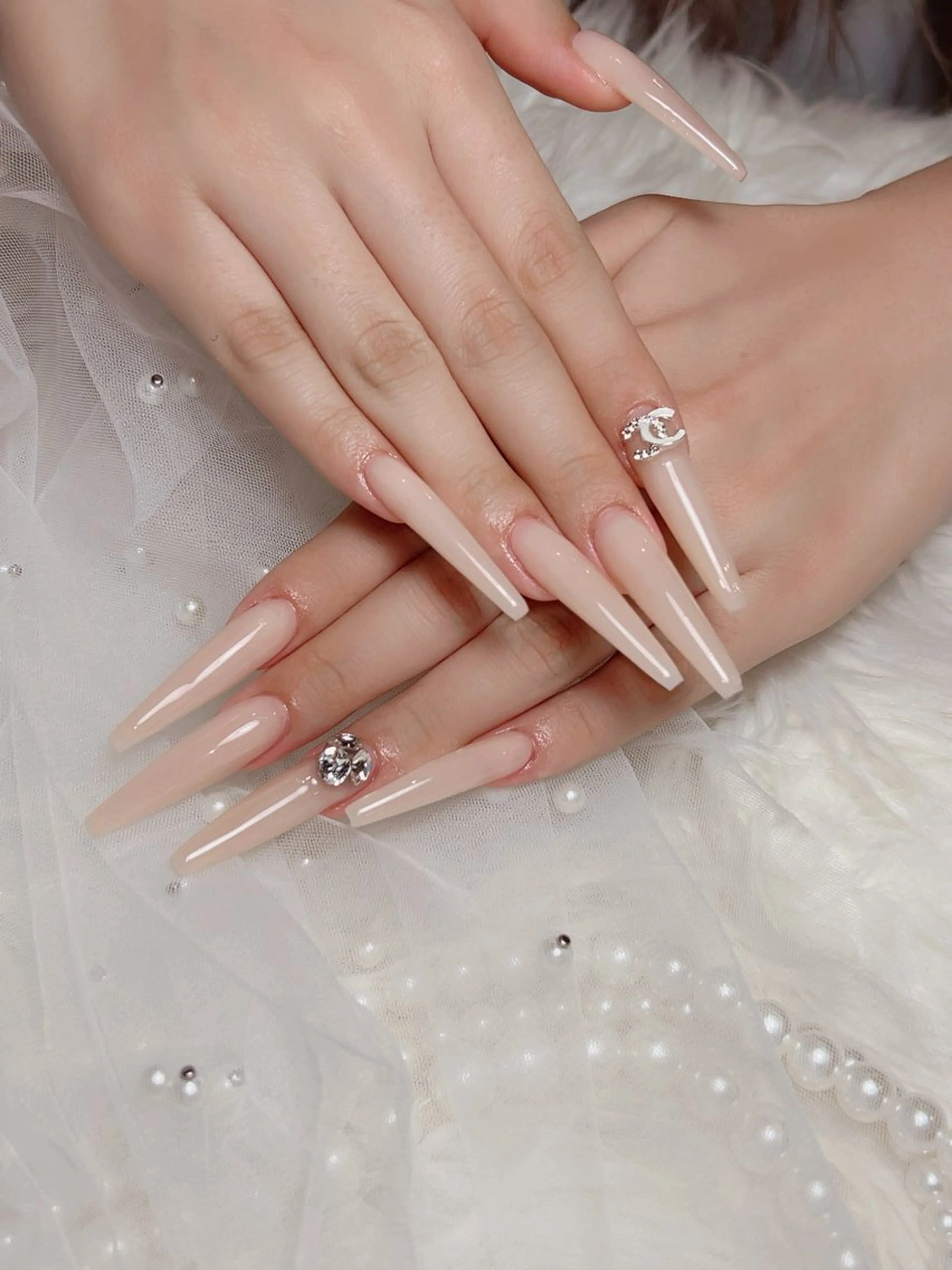 【スカルプ1枚MAX】ワンカラー・ラメグラ￥10400の写真