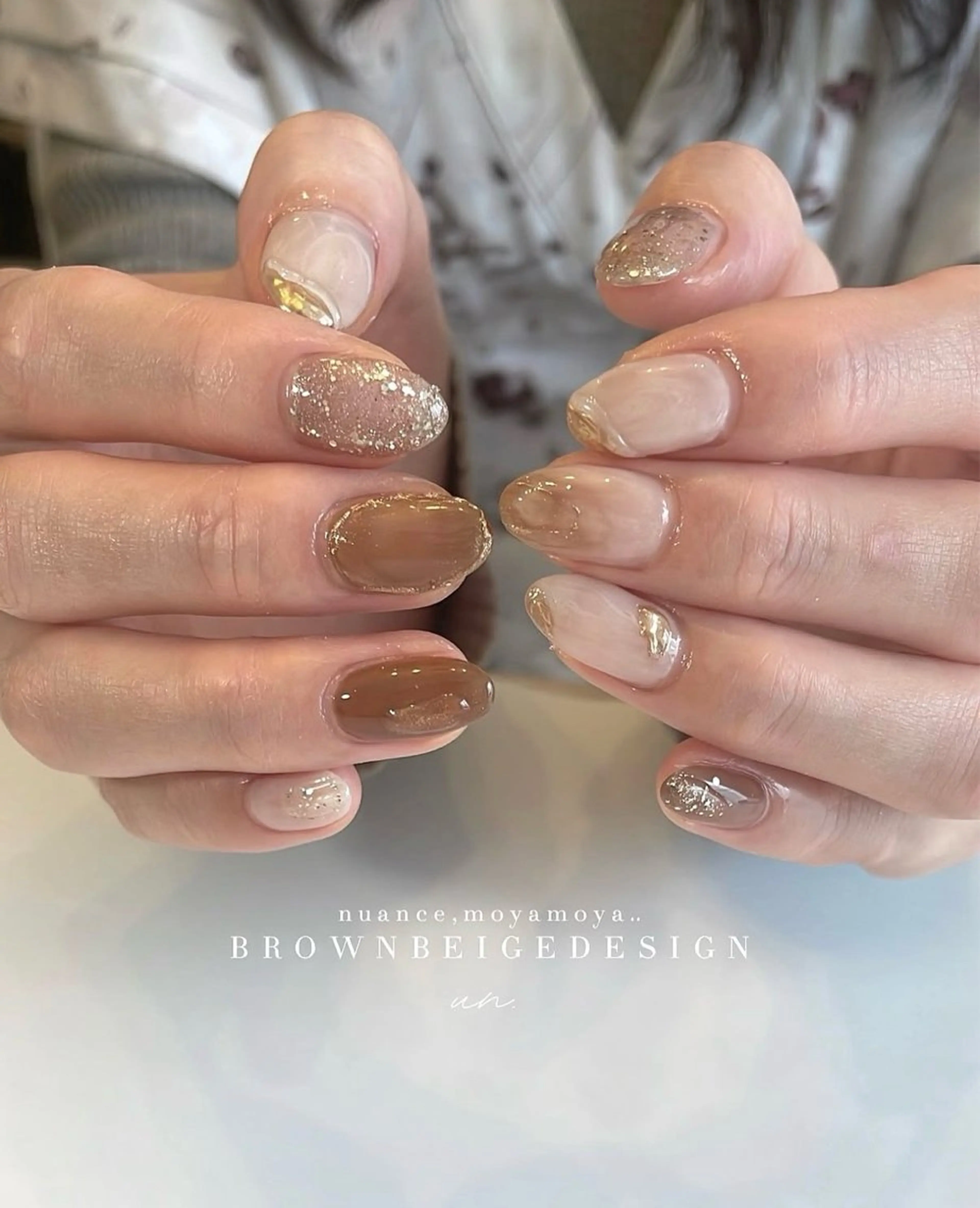 ネイル ジェルネイル 持ち込み ニュアンスネイル パラジェル シンプルネイル ハンドネイル Ún. nail salon所属・Ún nail salonのネイルデザイン