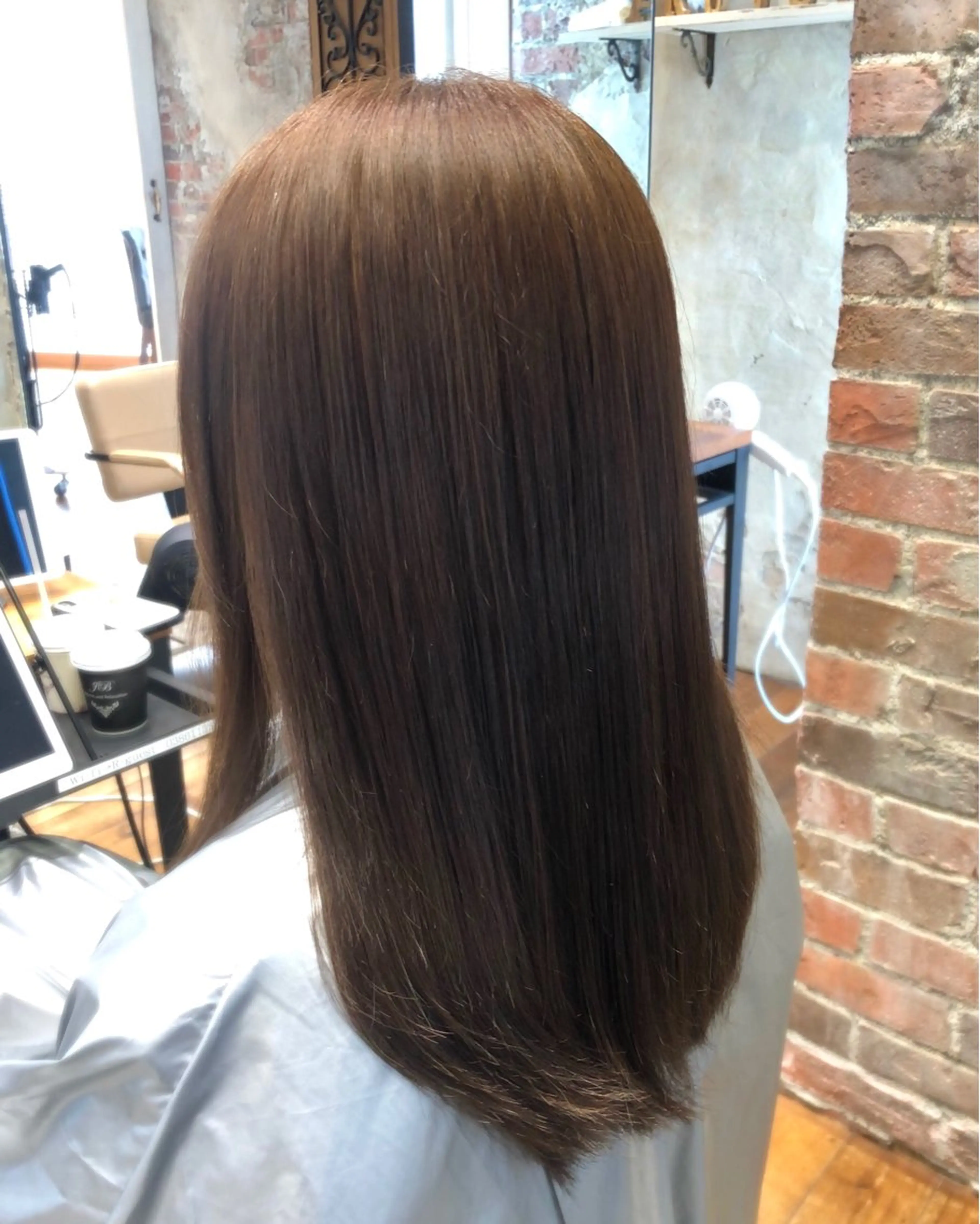 セミロング カラー 新宿／透明感カラー/ 髪質改善/早野大空のヘアスタイル