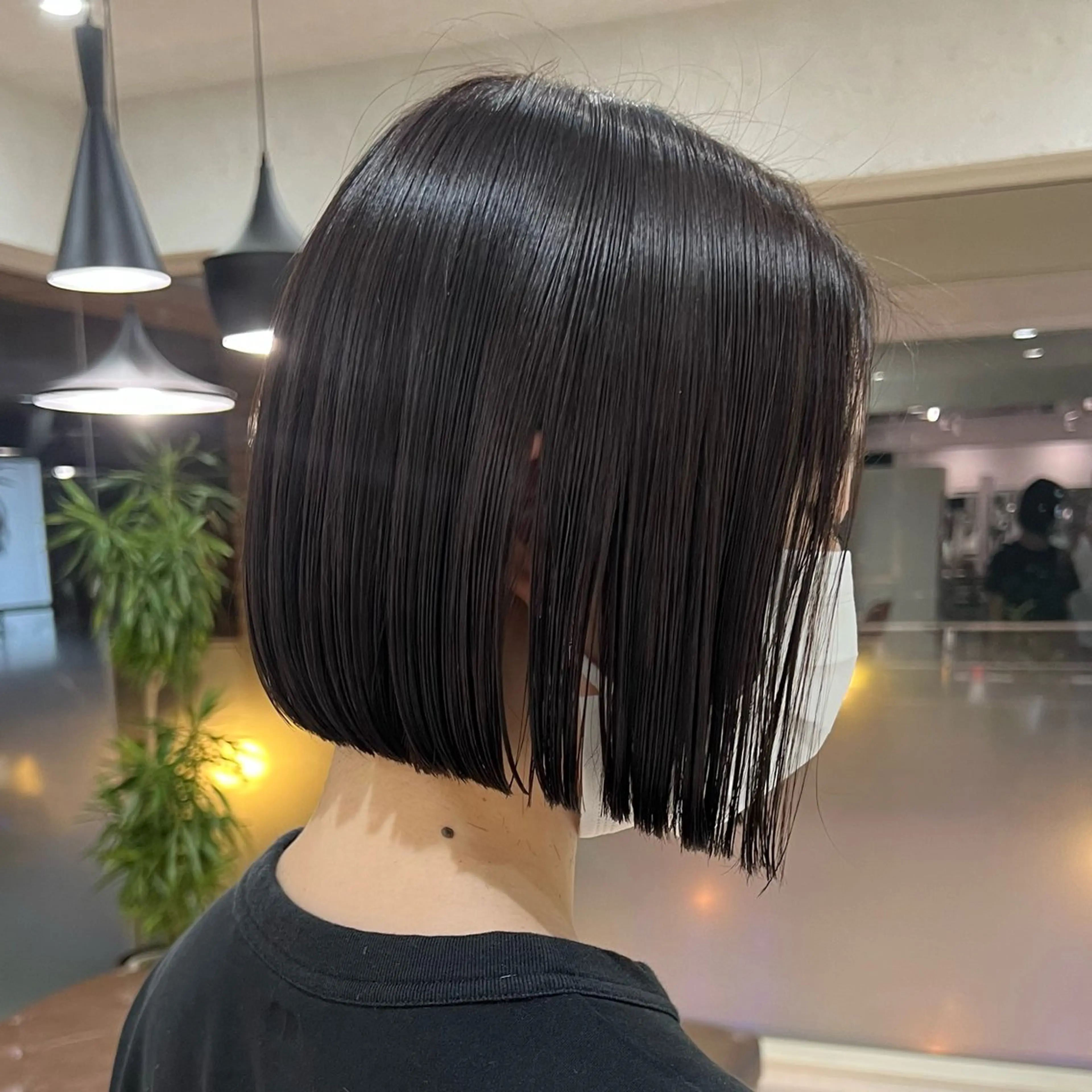 ショート 切りっぱなしボブ ボブ カット 🌈髪質改善特化🌈 縮毛矯正/原口純平のヘアスタイル