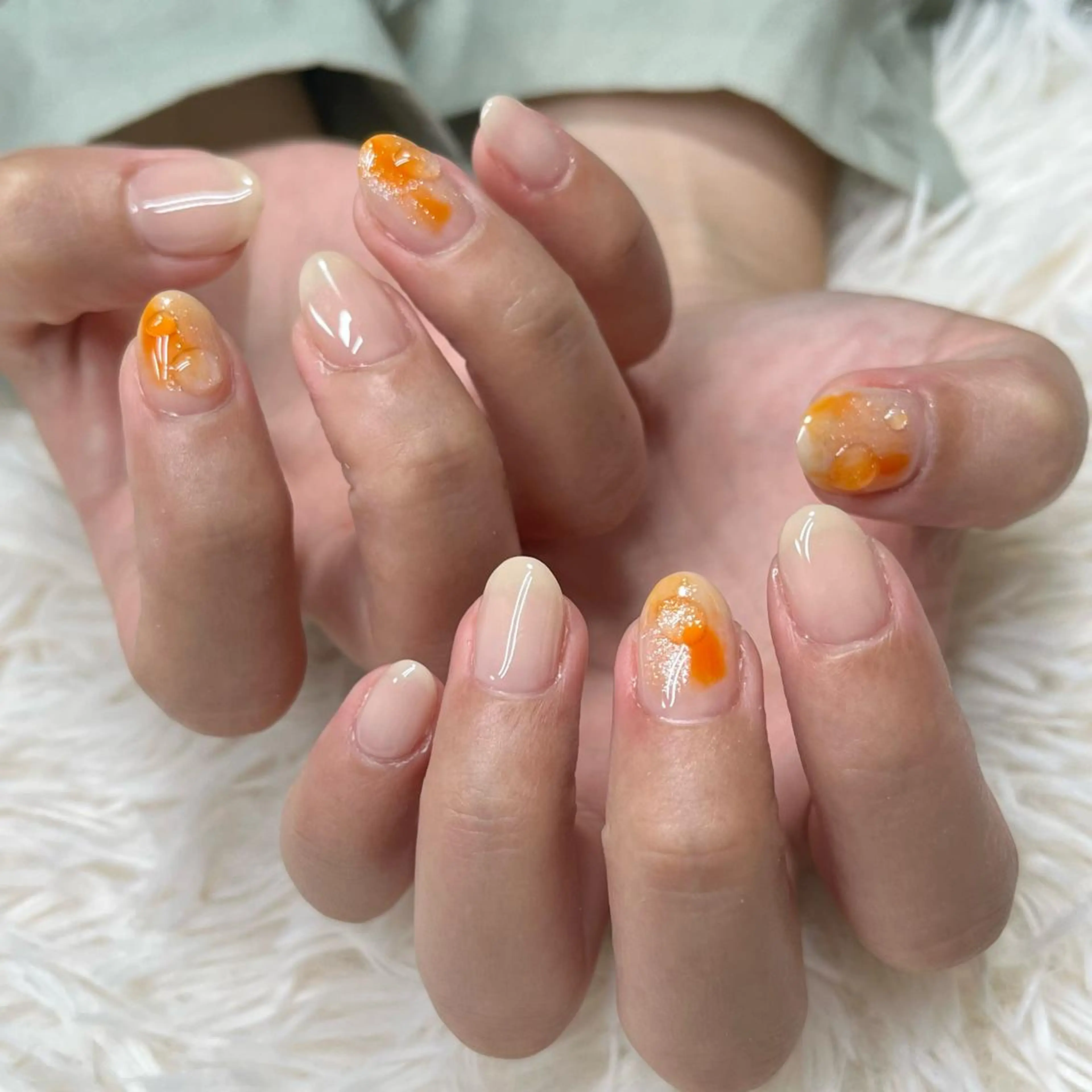 ネイル アートネイル クリアネイル フレンチネイル ジェルネイル ガラスフレンチ 🐕🦺Yappy 💗A-tanのネイルデザイン