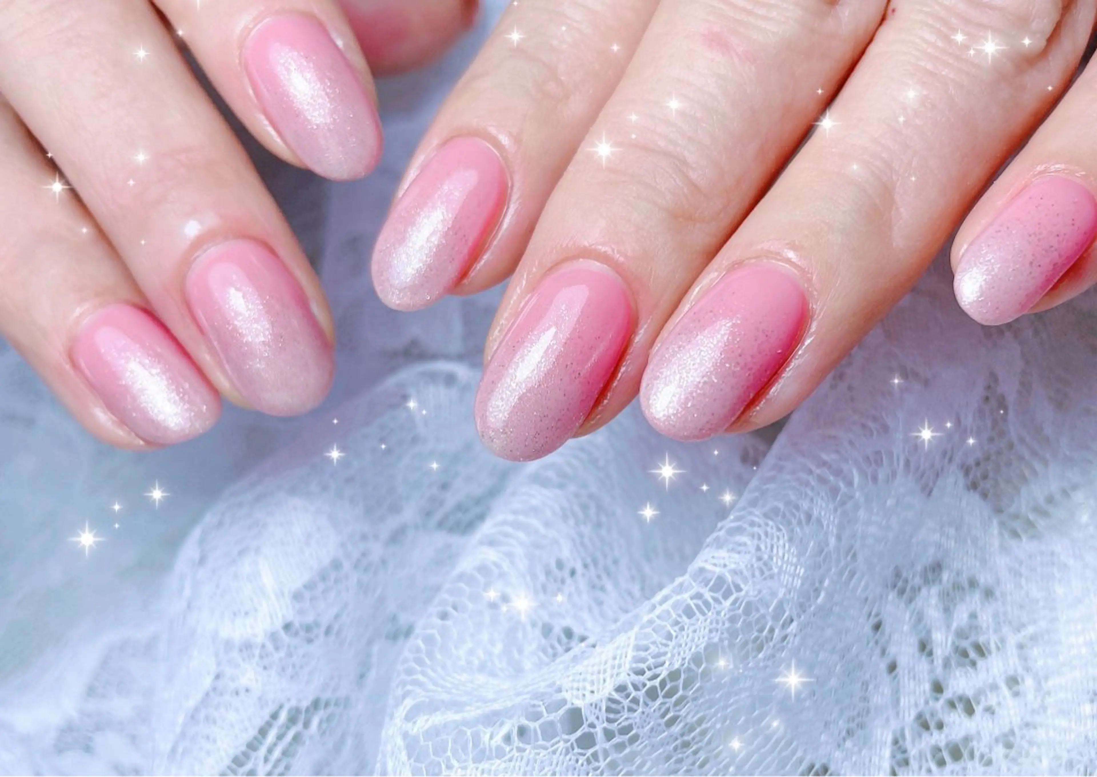 ネイル グラデーション ハンドネイル FLARE NAIL フレアネイルのネイルデザイン