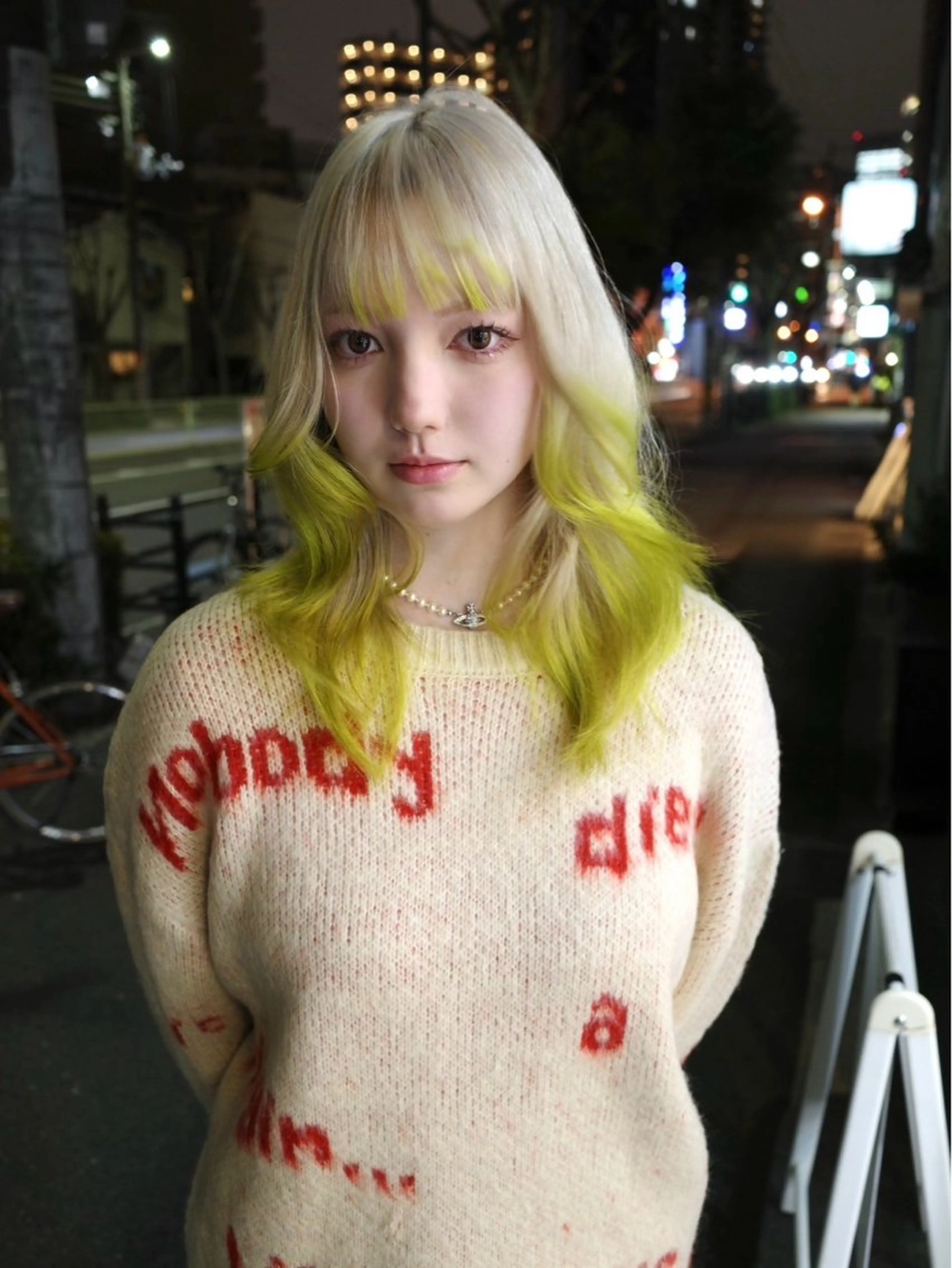 セミロング カラー デザインカラー 顔まわりレイヤー レイヤーカット ウルフカット ヘアカラー トリートメント ウルフ/レイヤー/ 渋谷🔮Yudaiのヘアスタイル