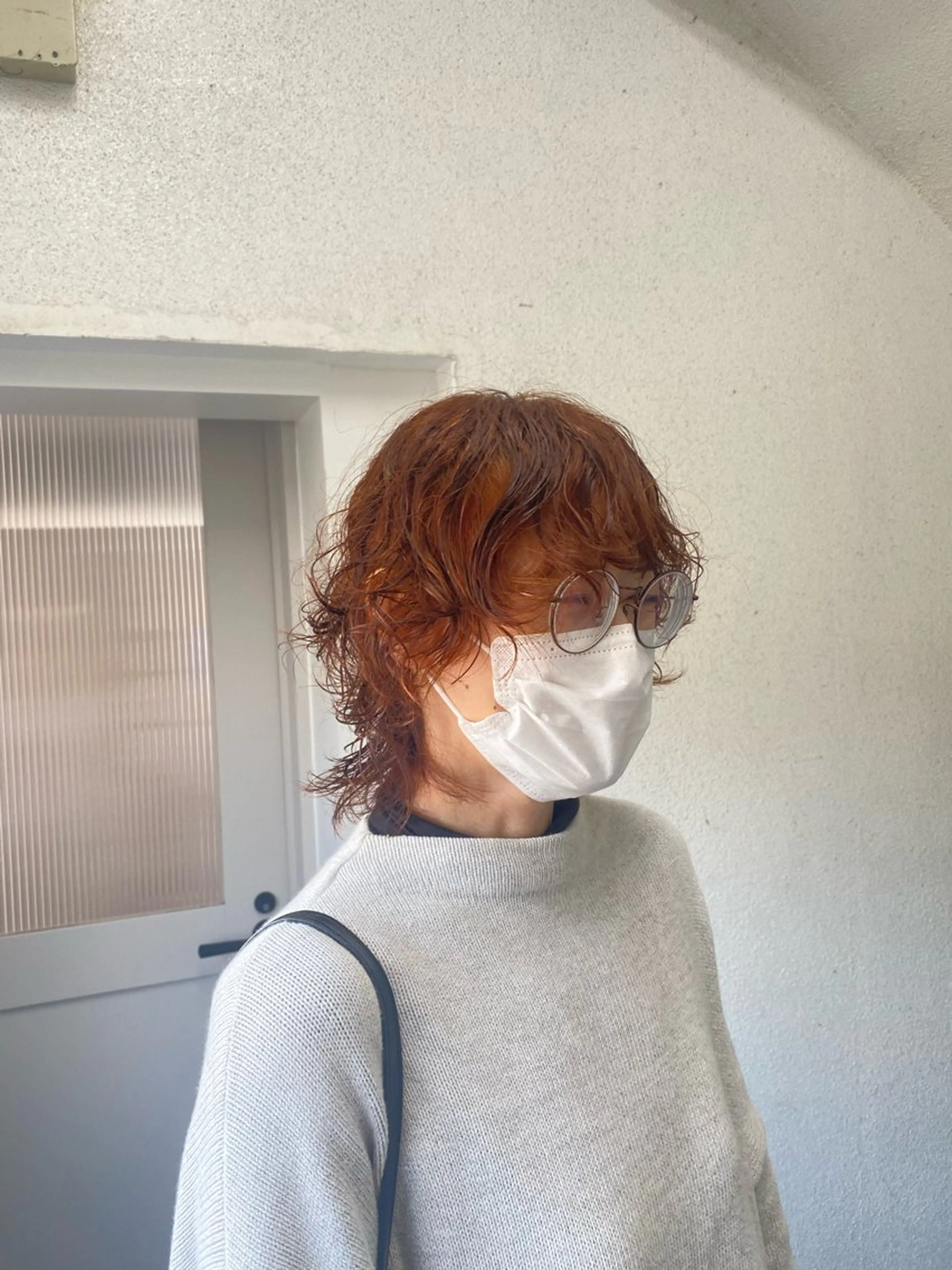 ショート カラー オレンジ BATON.あずみ /カラー/縮毛矯正のヘアスタイル