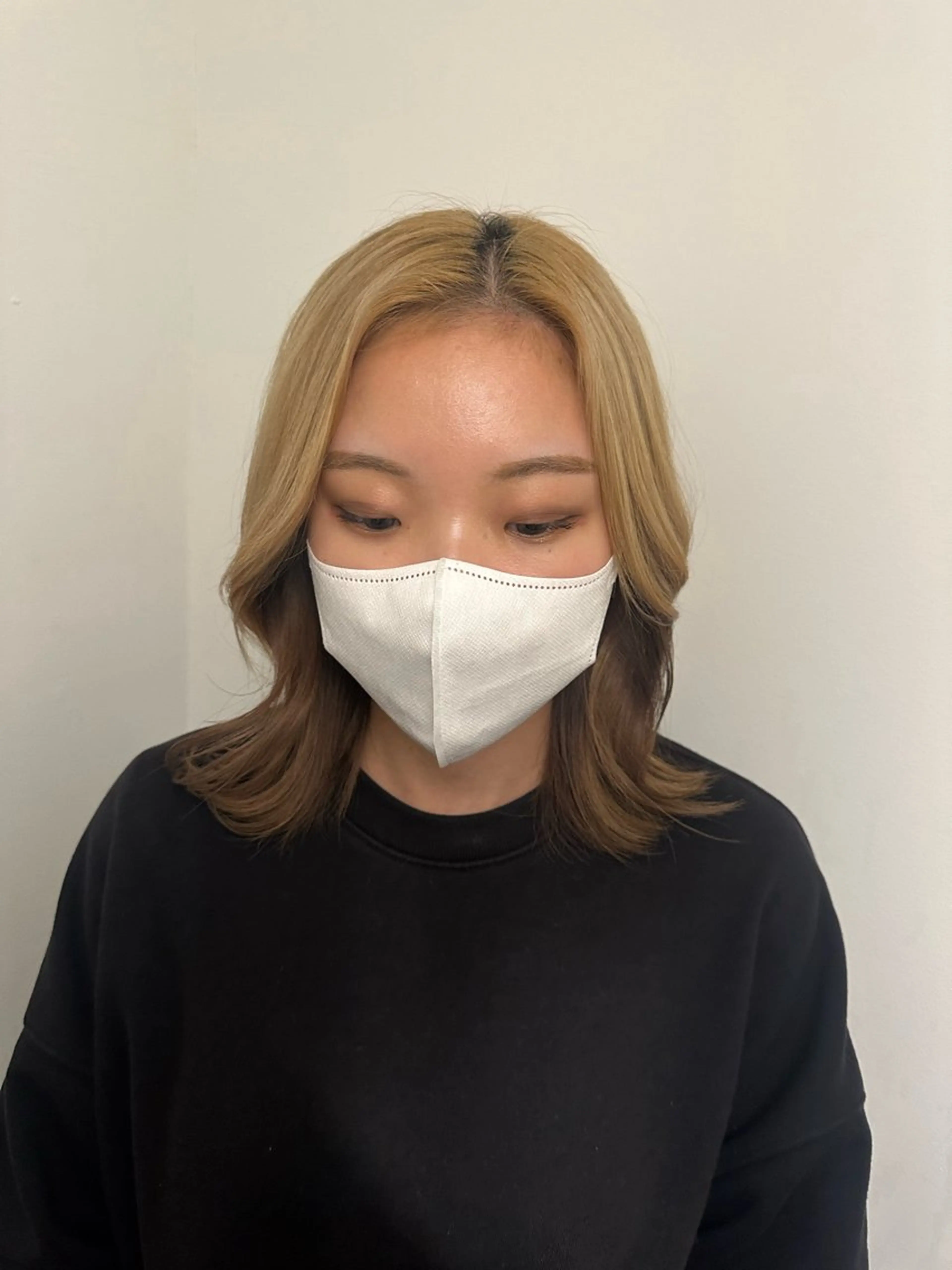 ミディアム Hana ハイトーン🕯🩰のヘアスタイル