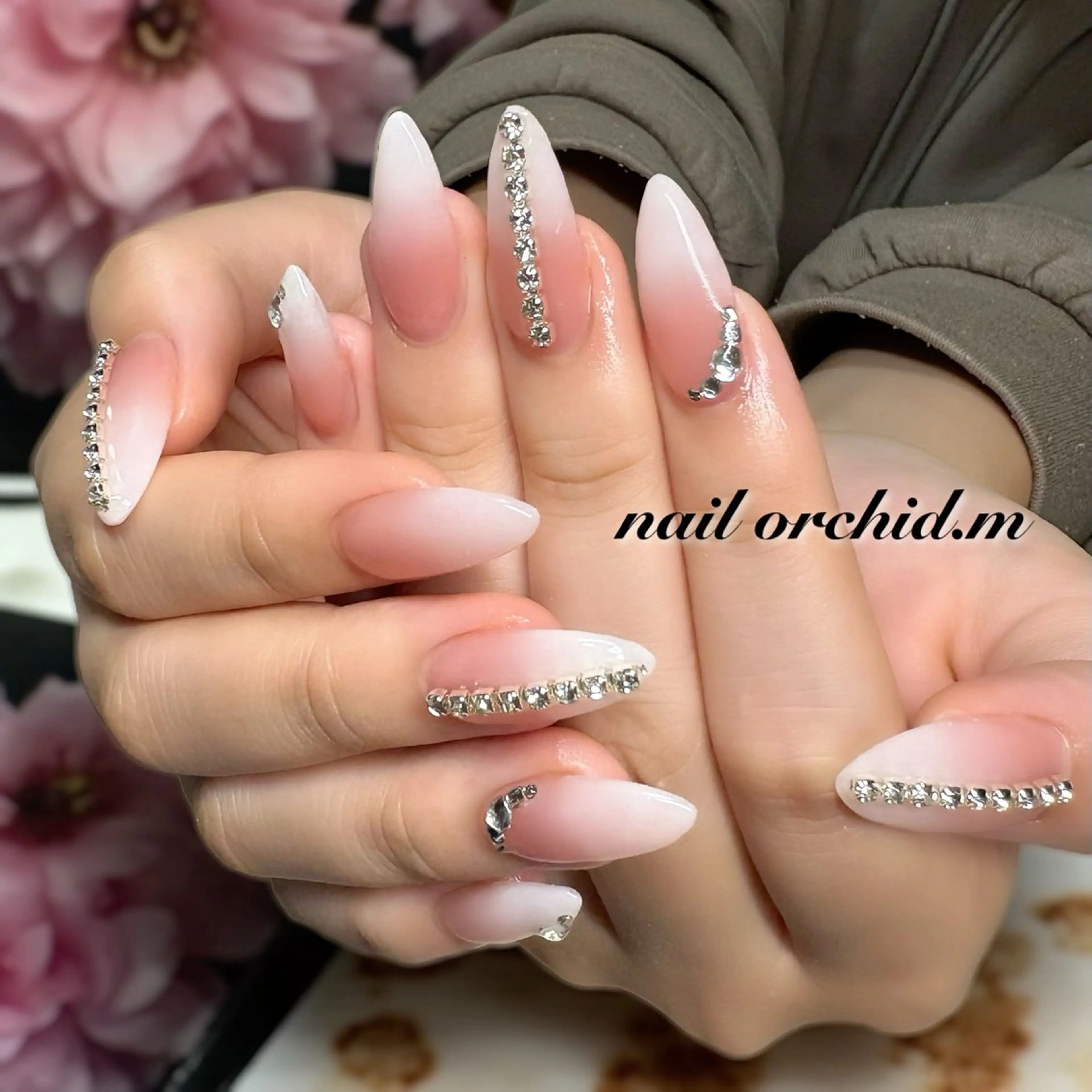 ネイル 長さ出し ハンドネイル orchid mikiのネイルデザイン