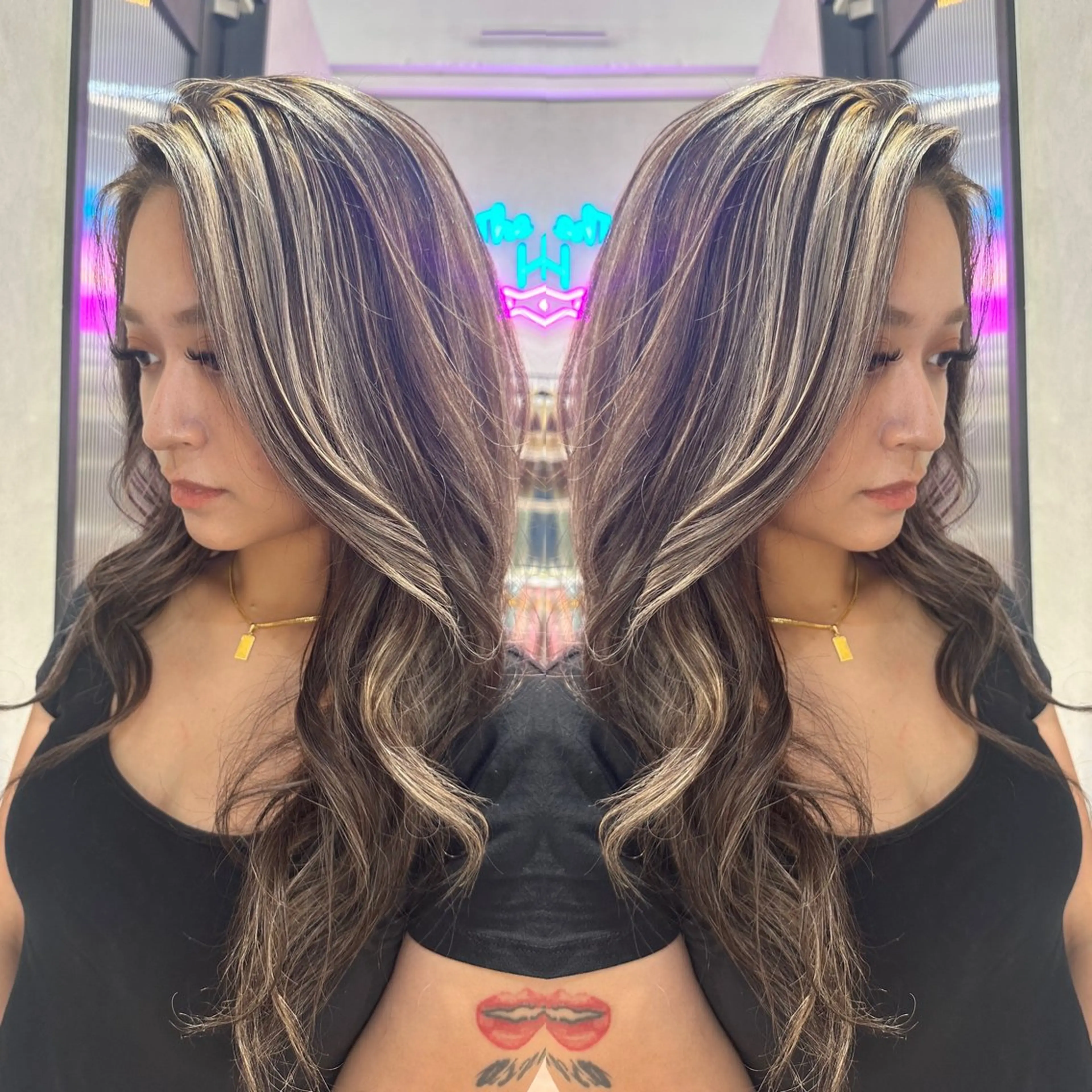 最新!ハイライト⭐︎メッシュ⭐︎立体感抜群の写真