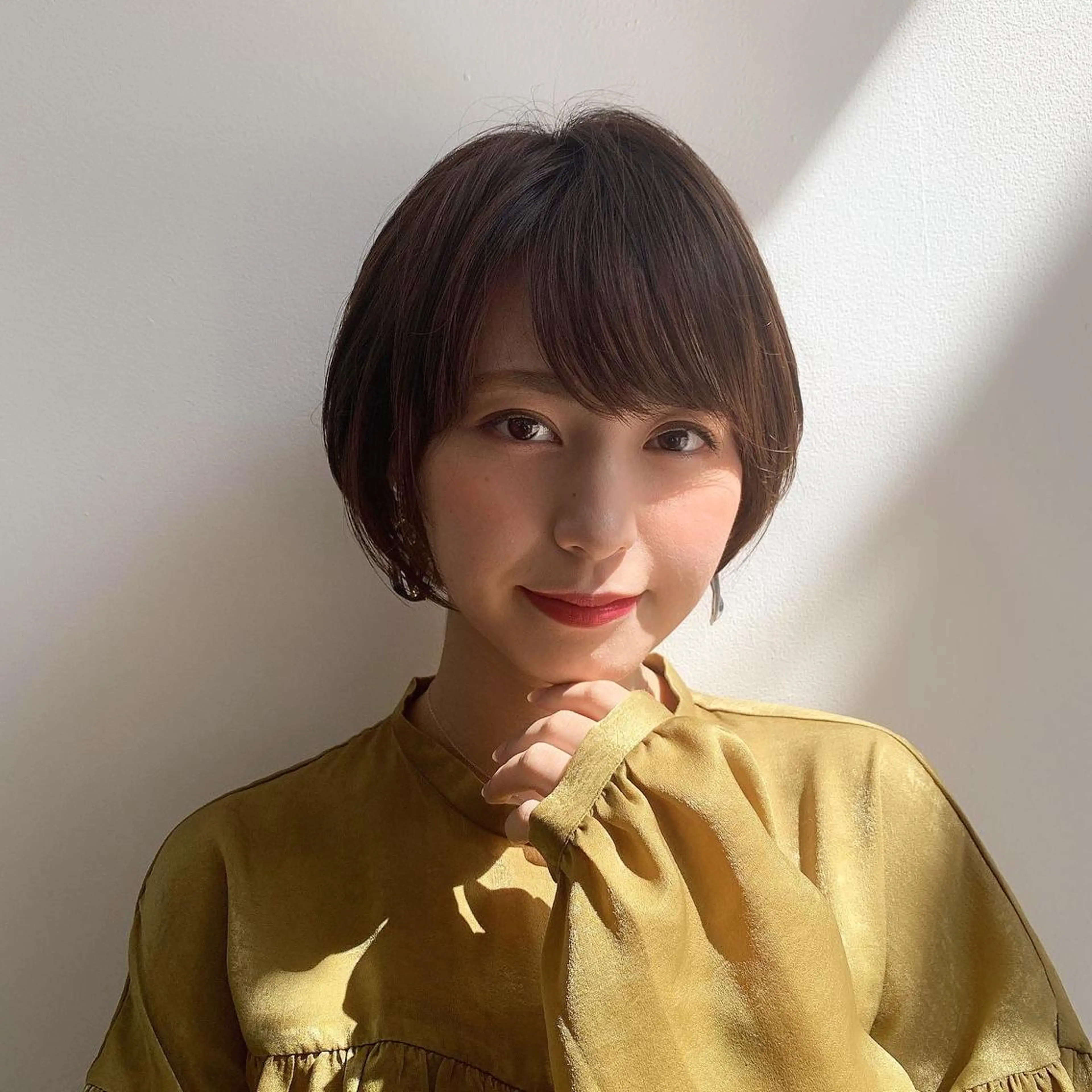 ショート トリートメント 縮毛/ショート/ ボブ/レイヤー/小原のヘアスタイル