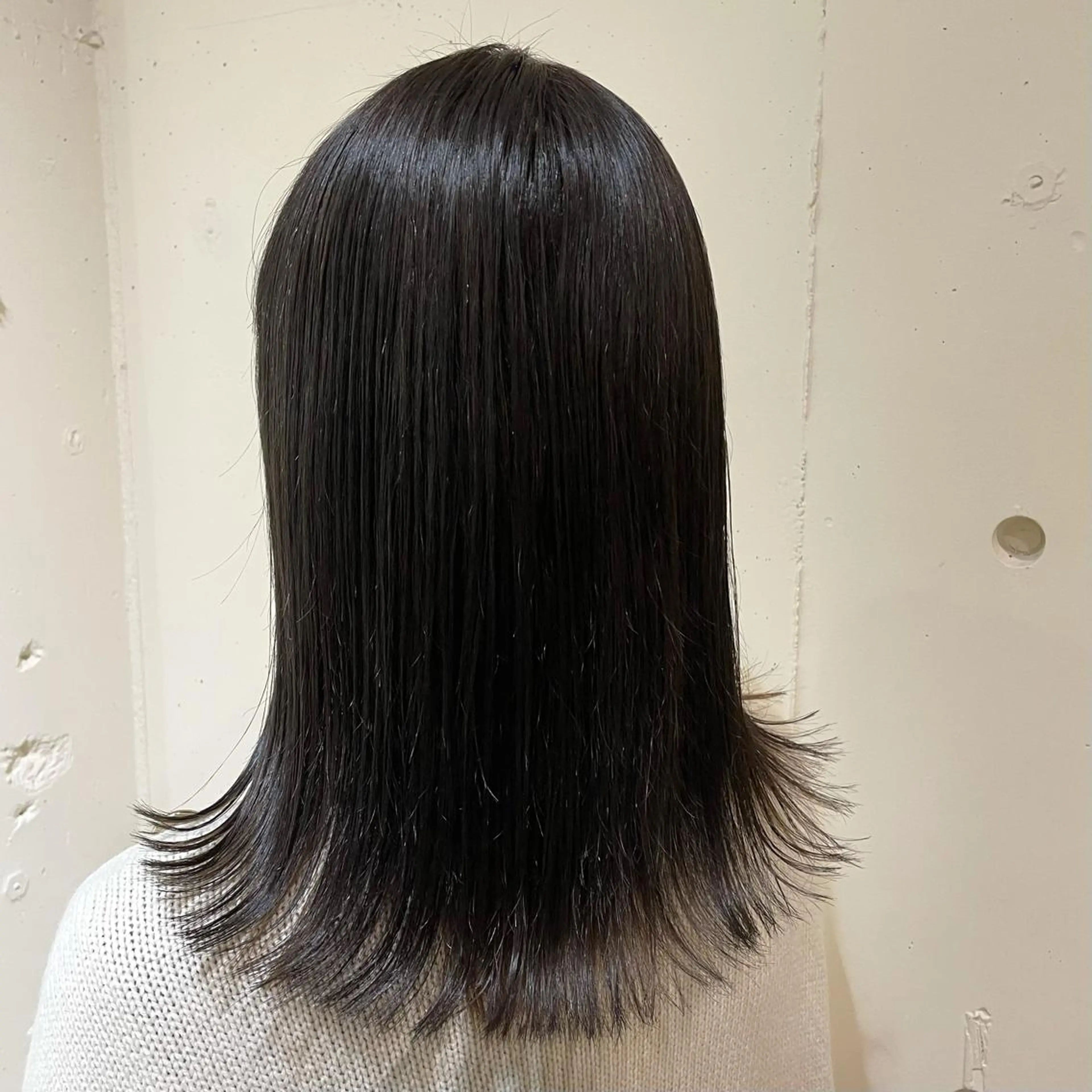 ミディアム カラー スナコザワ レナのヘアスタイル