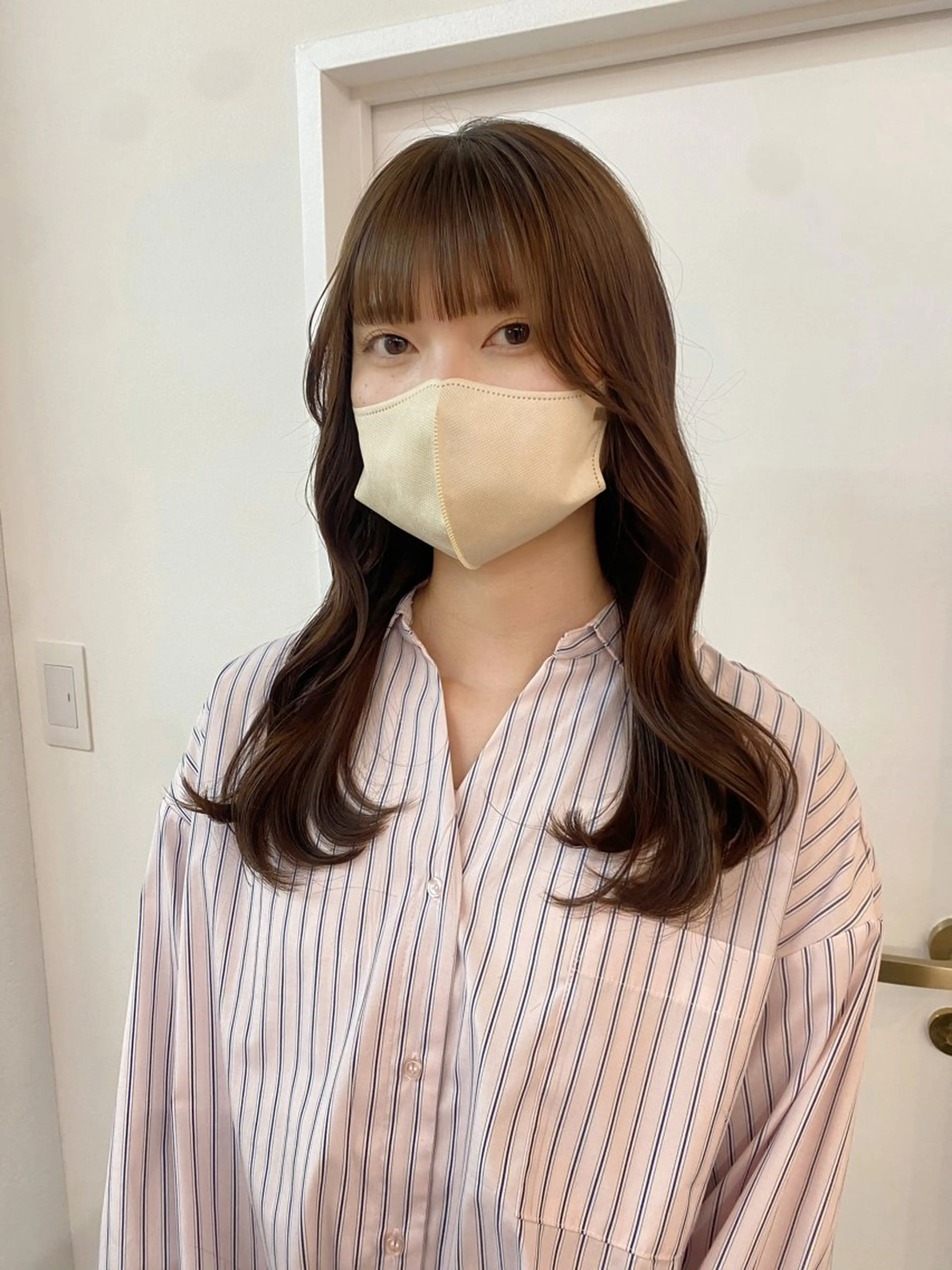 セミロング カラー 綾香 /透明感カラーのヘアスタイル