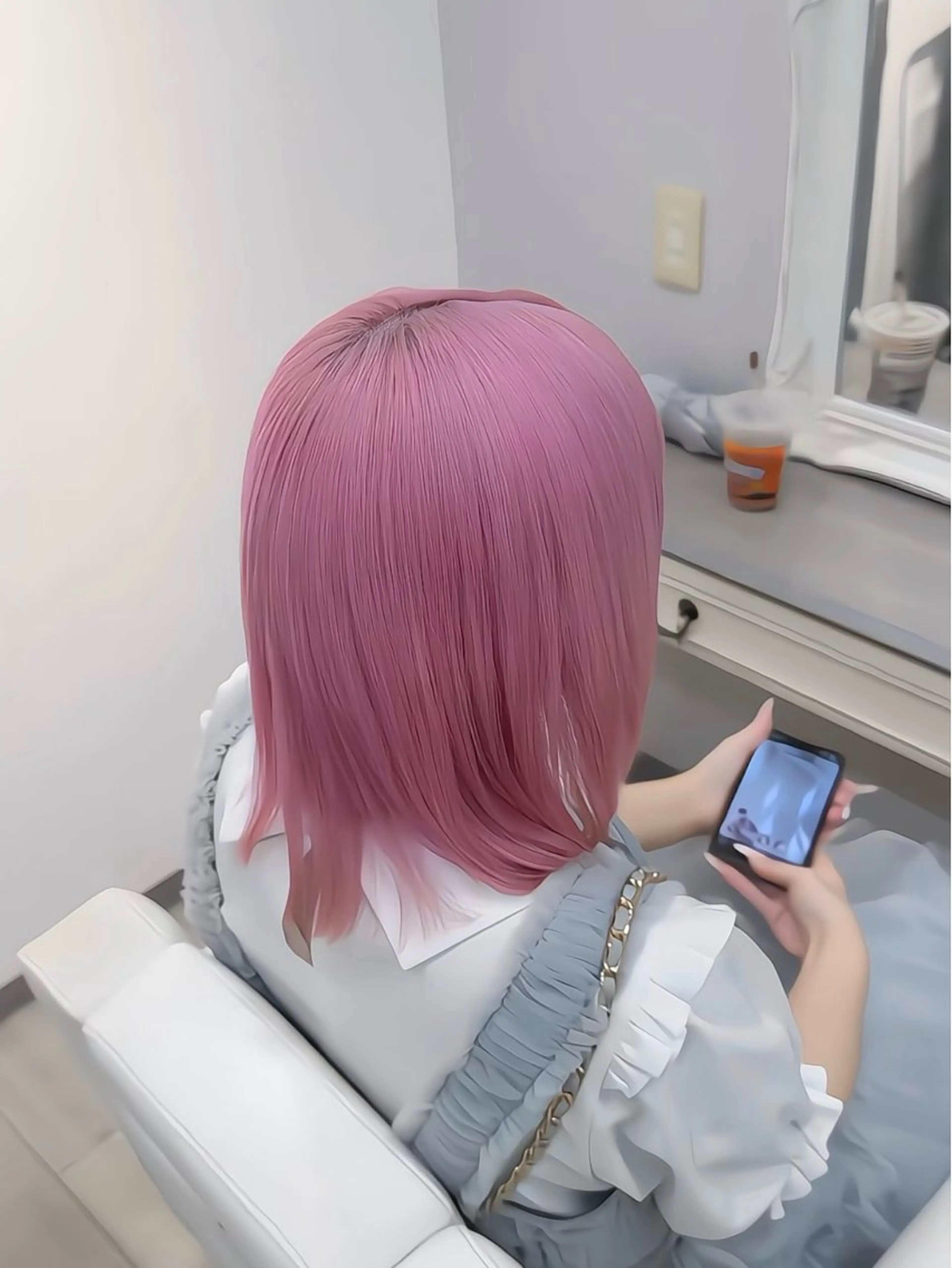 ショート カラー カット ヘアカラー llwy名古屋栄所属・RYUKI/デザイ ンカラー/ブリーチのヘアスタイル