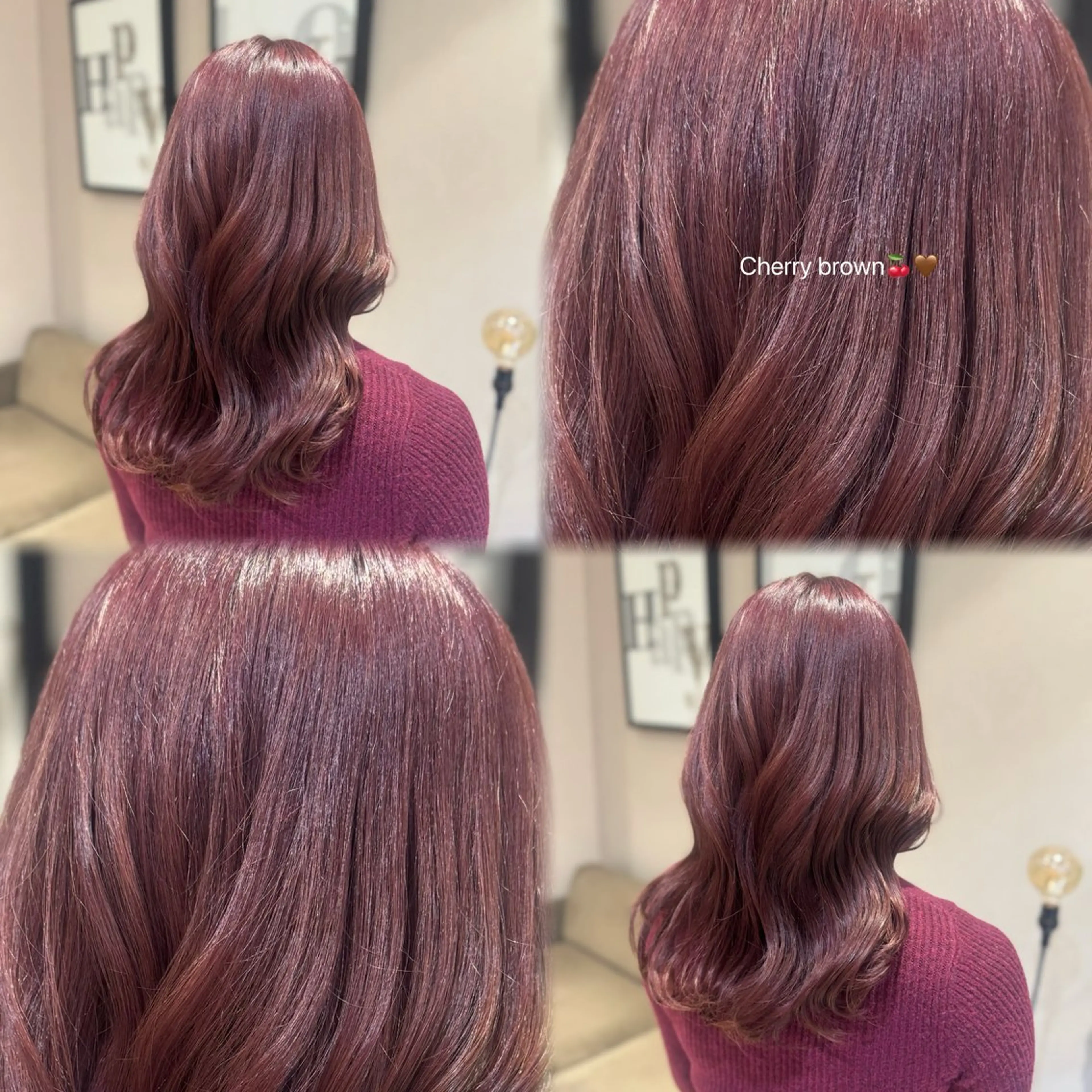 セミロング カラー ブラウンカラー ヘアカラー ハイトーン/艶カラー /ケアブリーチ/香音のヘアスタイル