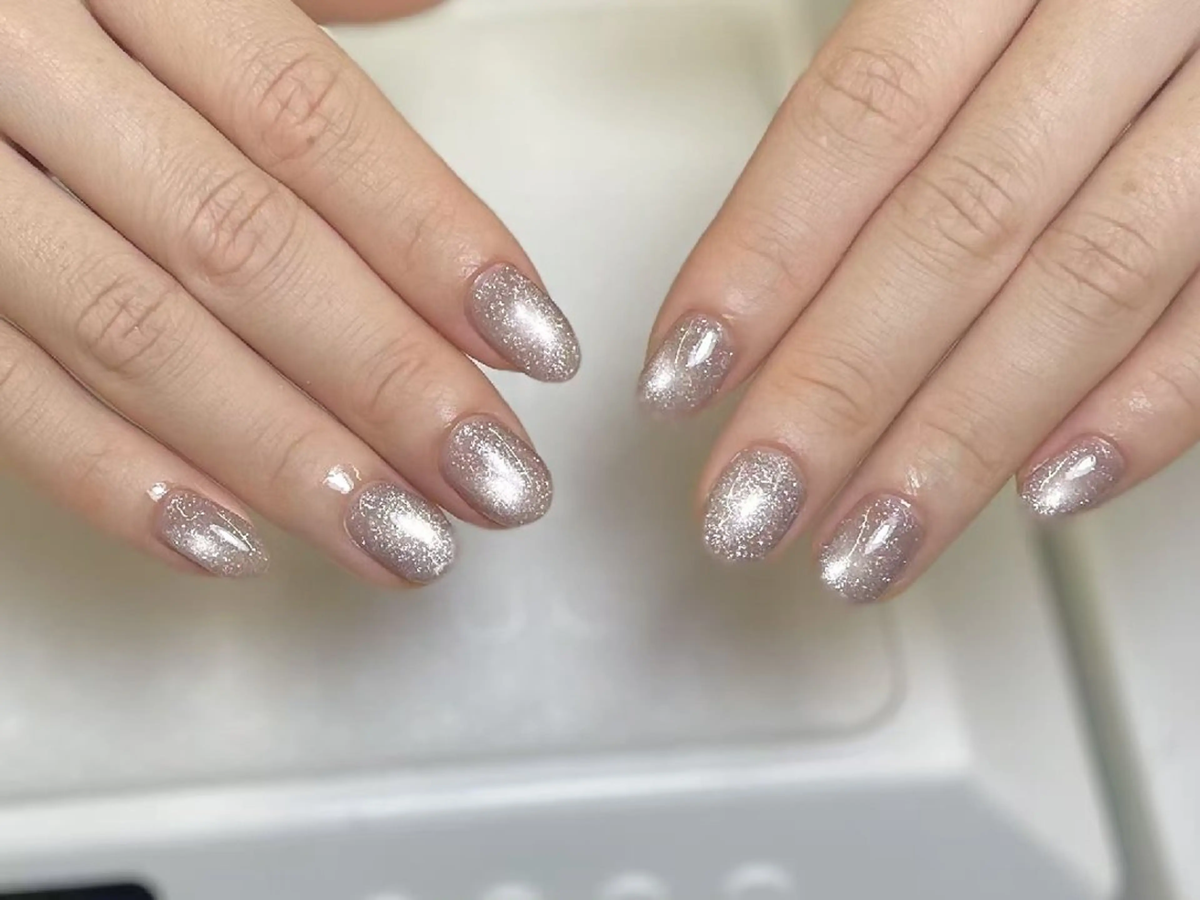 ネイル チークネイル フットネイル フレンチネイル ジェルネイル ガラスフレンチ ハンドネイル ル ナのネイルデザイン