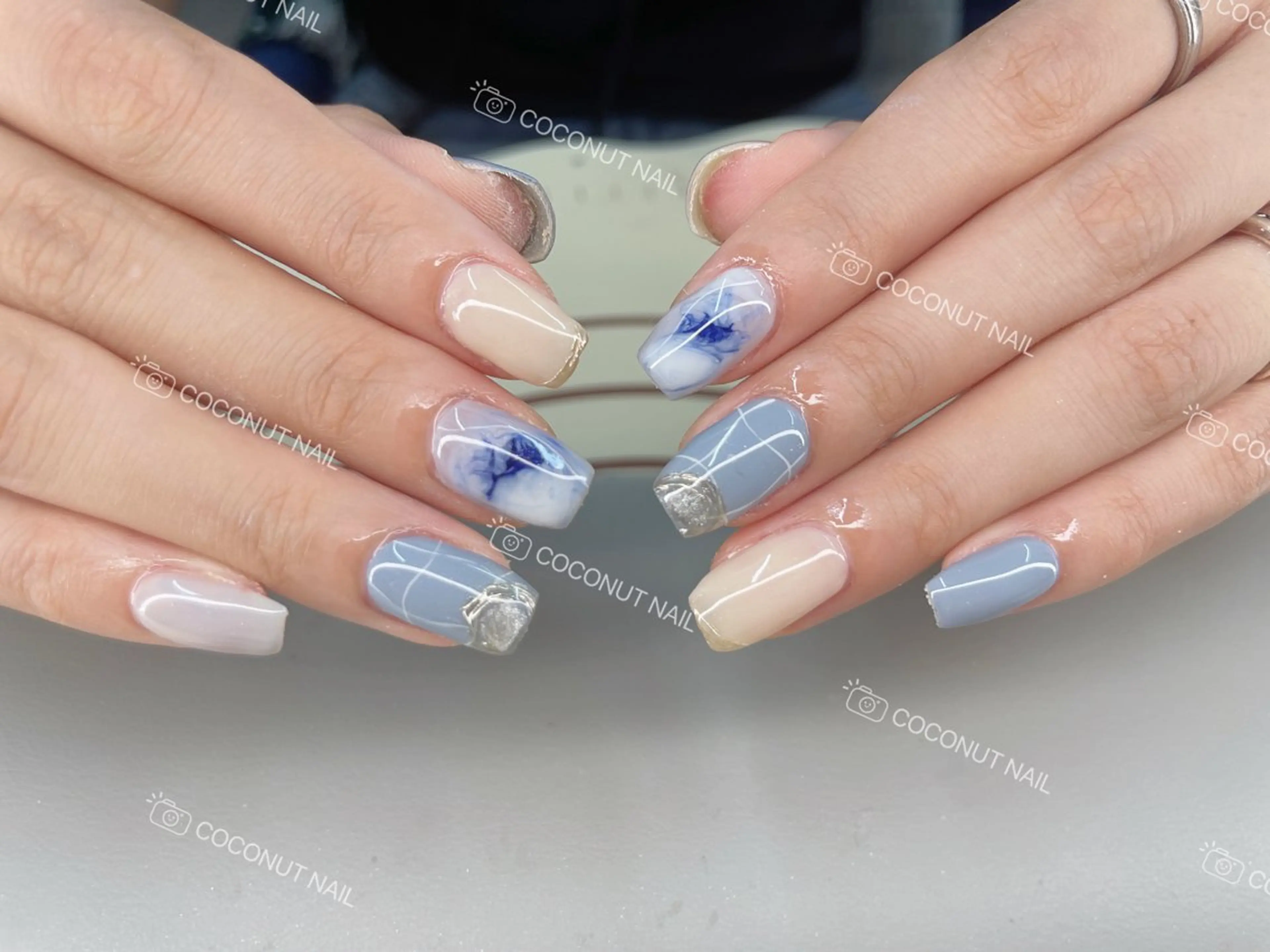ネイル ハンドネイル 神田 ココナッツのネイルデザイン