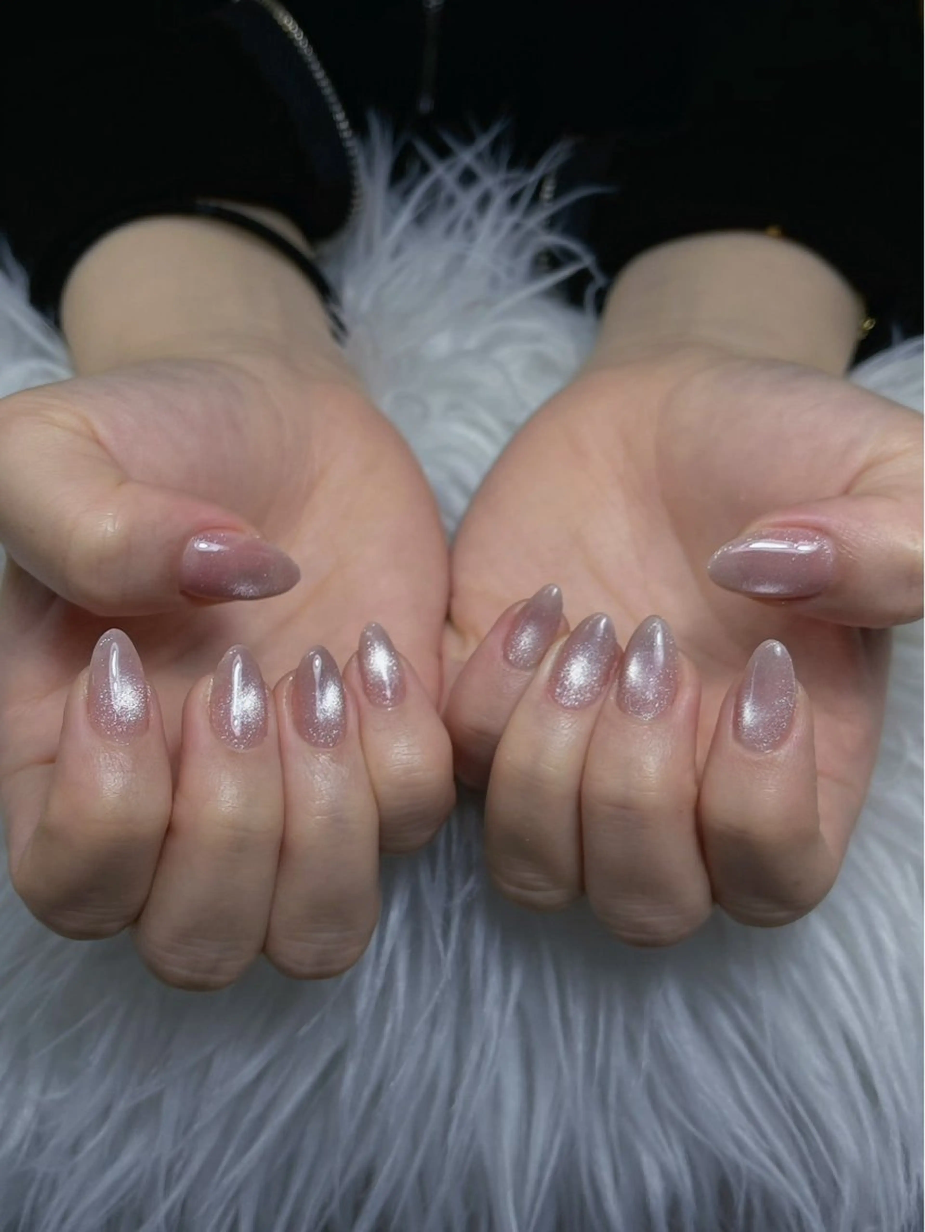 ネイル アートネイル ジェルネイル マグネットネイル ニュアンスネイル シンプルネイル ハンドネイル Ryunail所属・Ryu Nail NekoChanのネイルデザイン